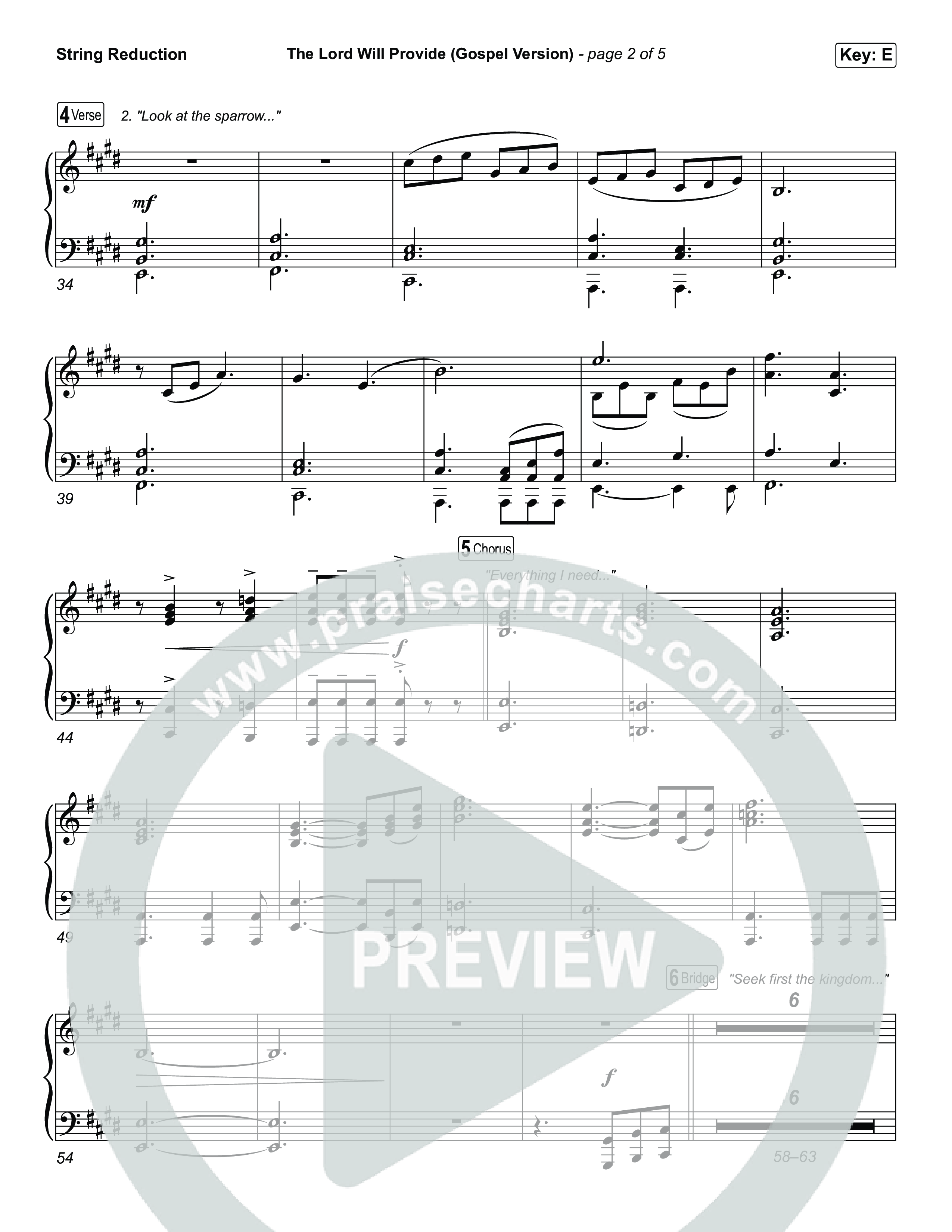 The Lord Will Provide (Gospel Version) (Live) String Reduction (Passion / Chidima)