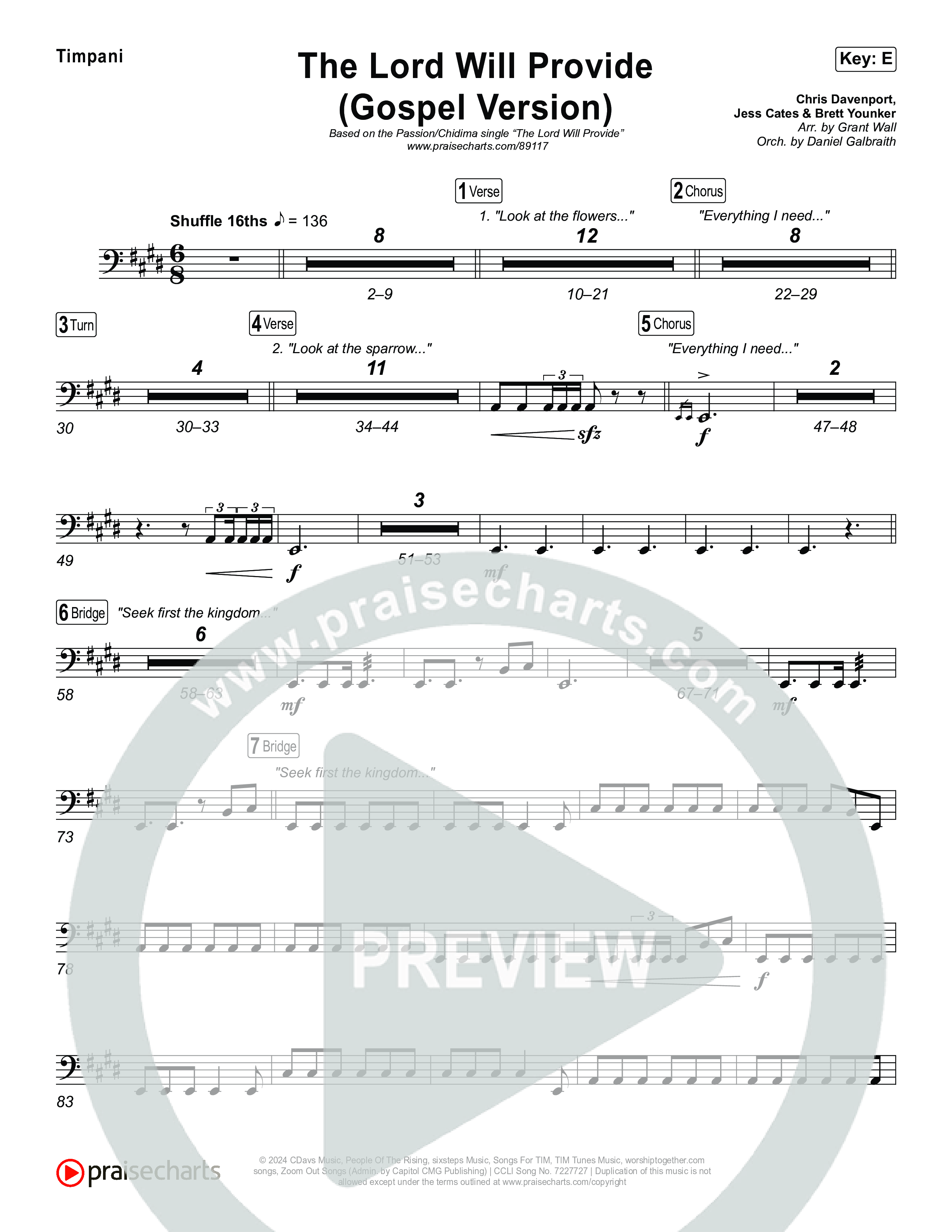 The Lord Will Provide (Gospel Version) (Live) Timpani (Passion / Chidima)