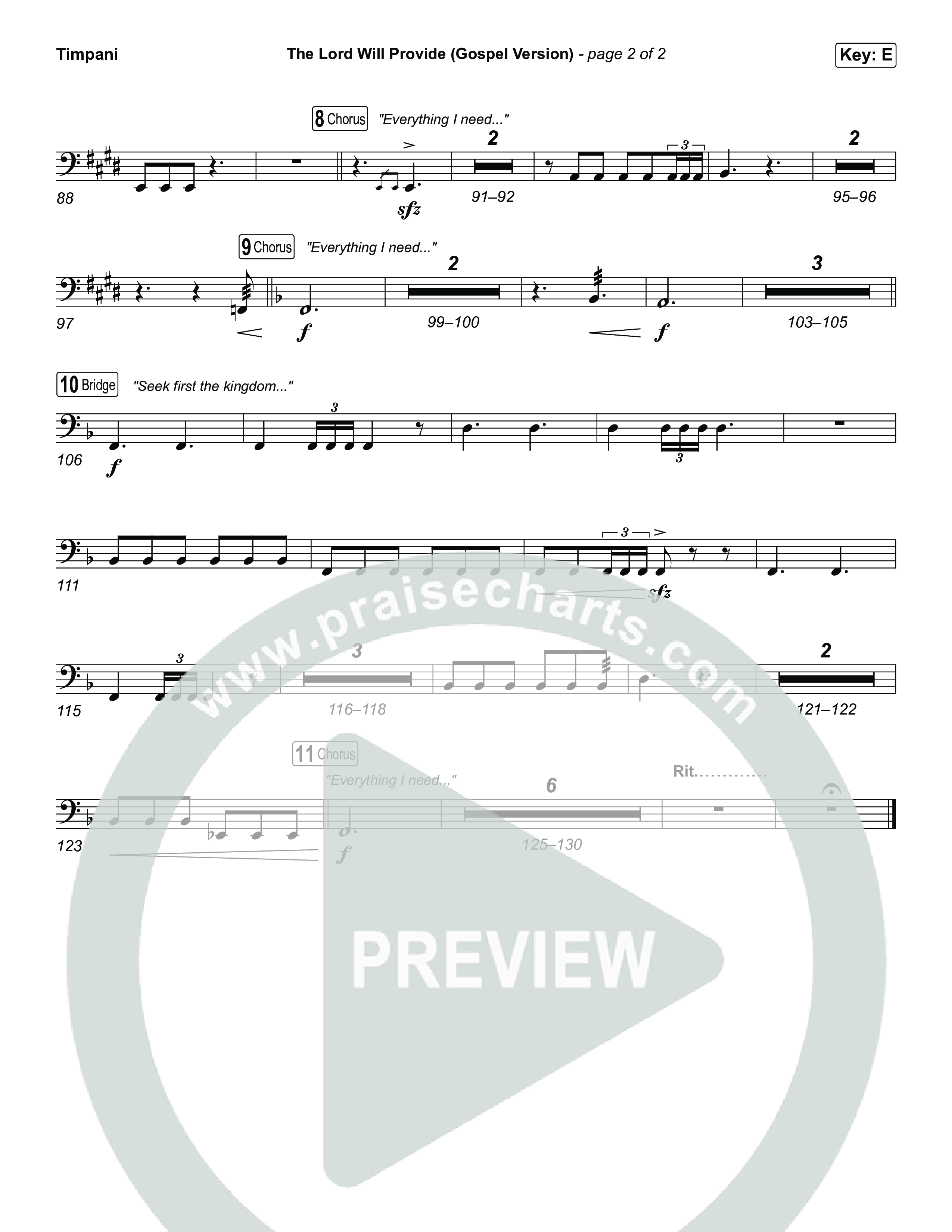 The Lord Will Provide (Gospel Version) (Live) Timpani (Passion / Chidima)