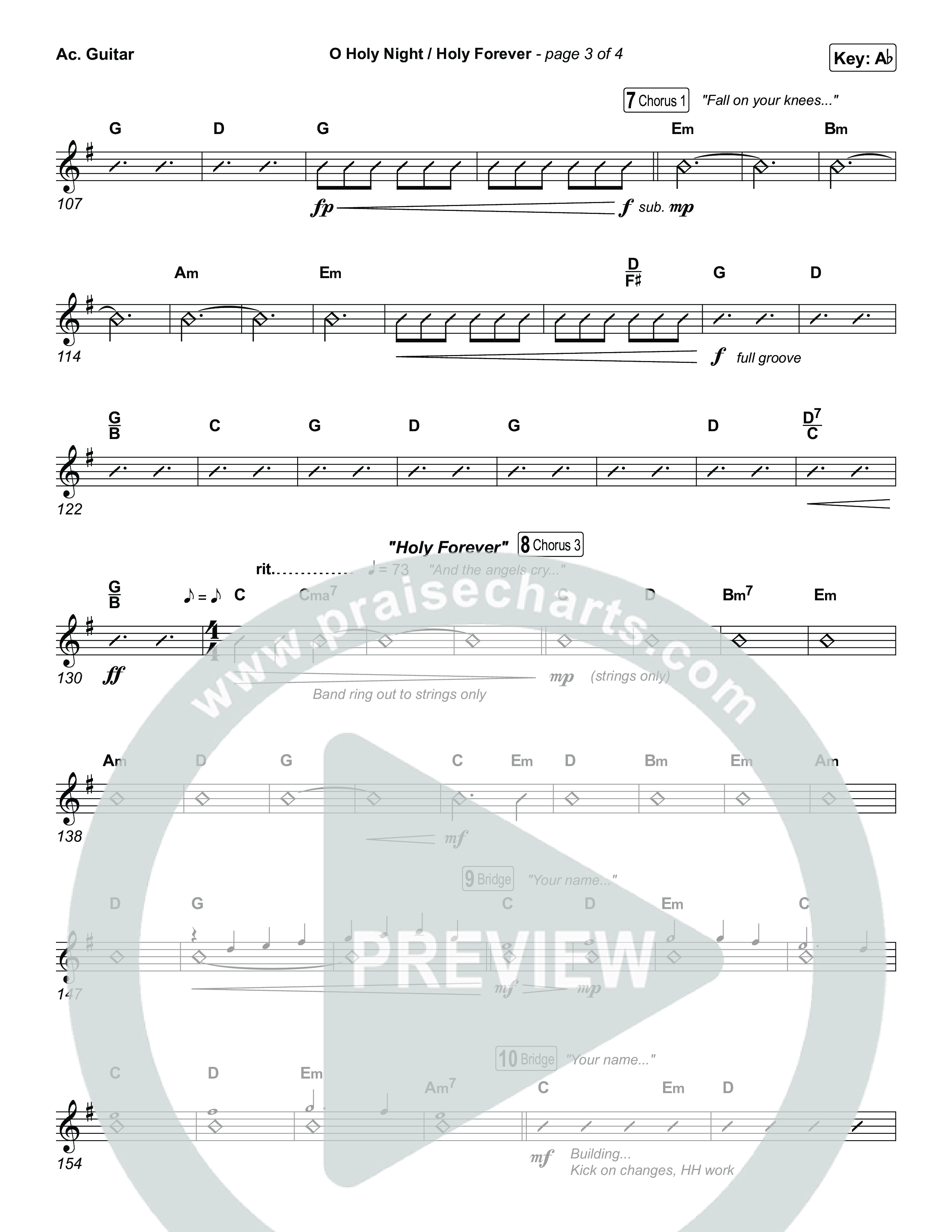 O Holy Night / Holy Forever Acoustic Guitar (Bethel Music / Garett & Kate)