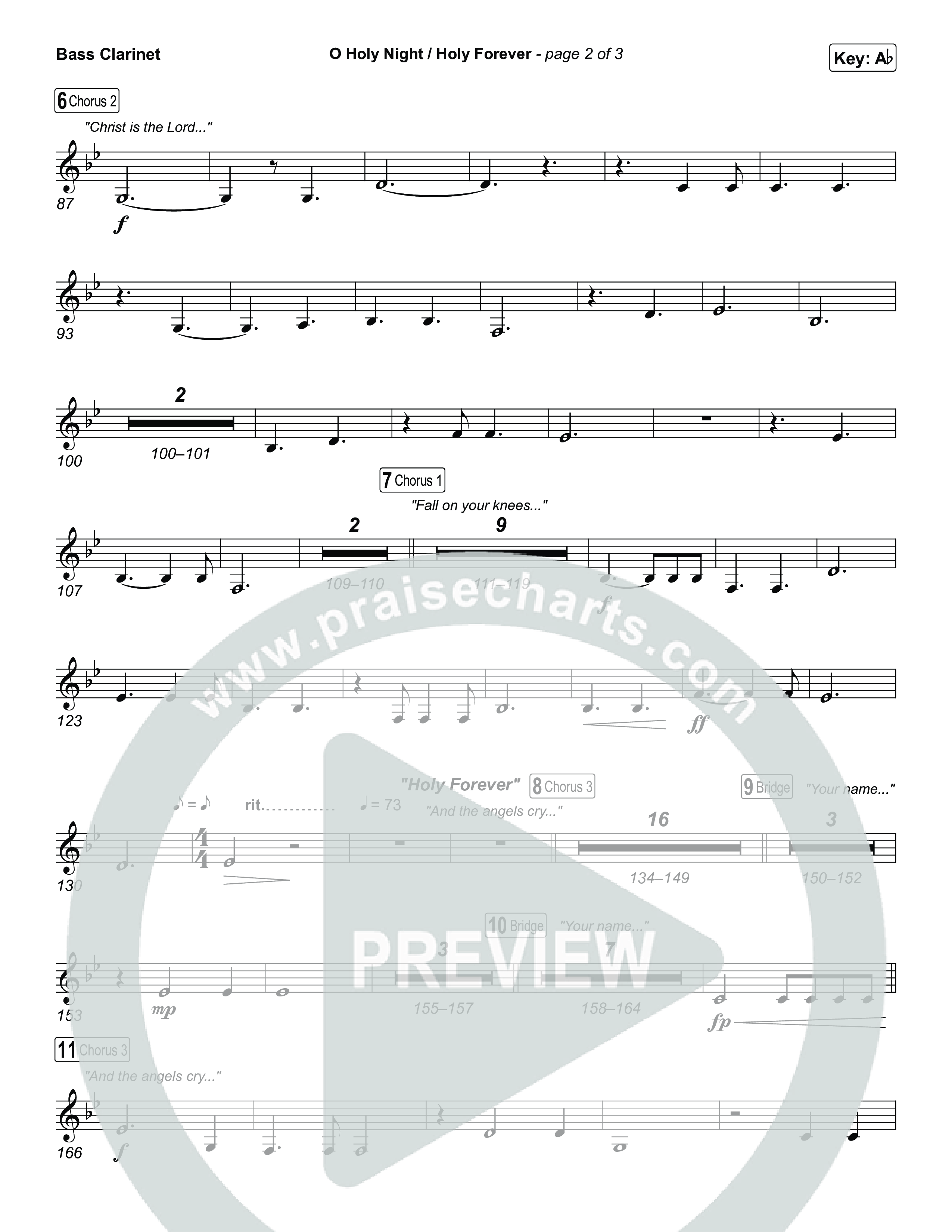 O Holy Night / Holy Forever Bass Clarinet (Bethel Music / Garett & Kate)