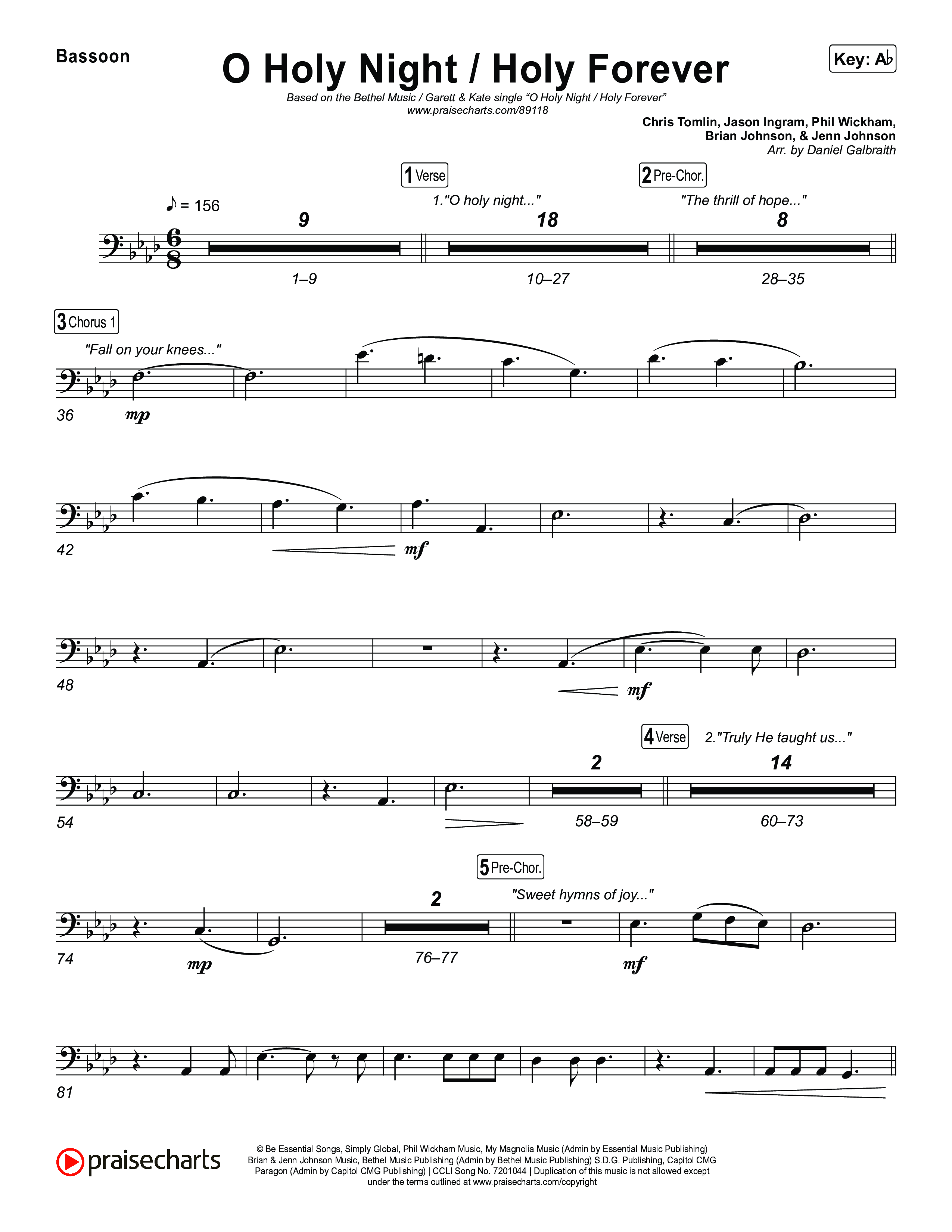 O Holy Night / Holy Forever Bassoon (Bethel Music / Garett & Kate)