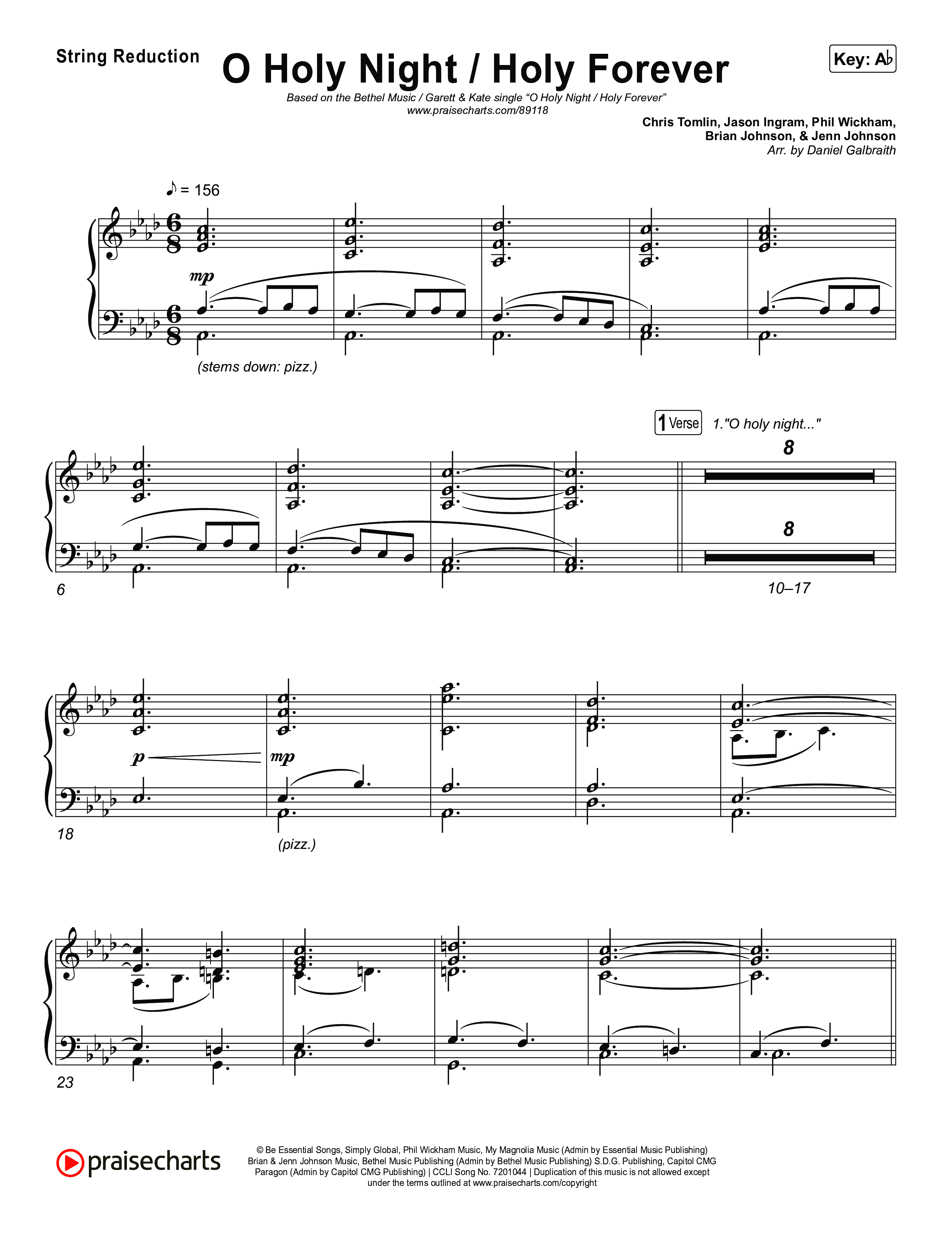 O Holy Night / Holy Forever String Reduction (Bethel Music / Garett & Kate)