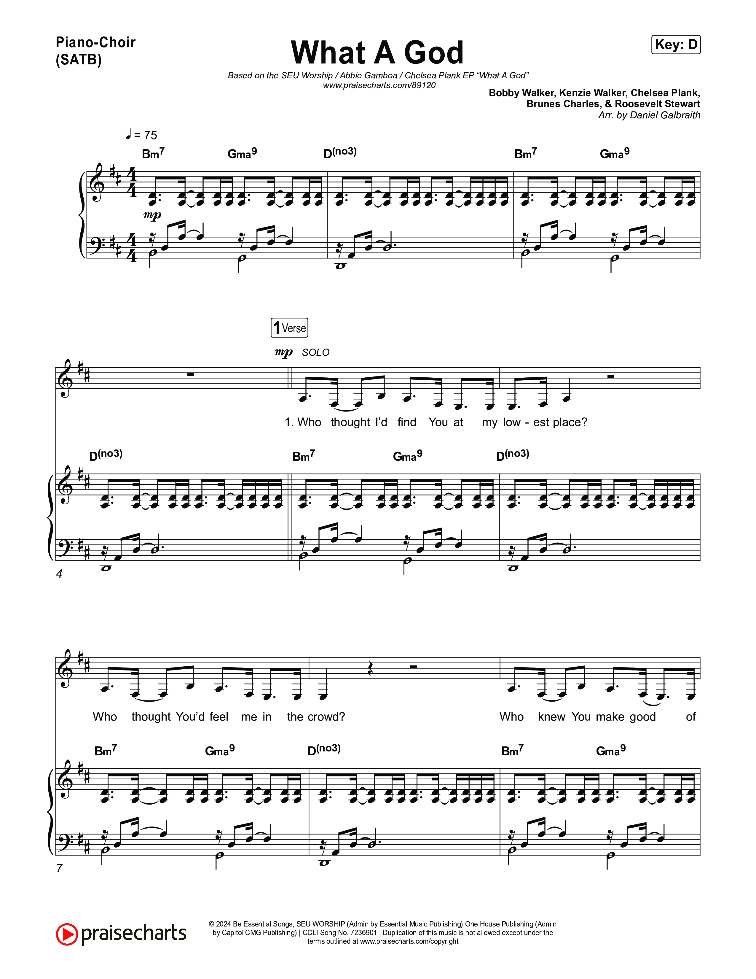 What A God (Live at JOGS) Piano/Vocal Pack (SEU Worship / Abbie Gamboa / Chelsea Plank)