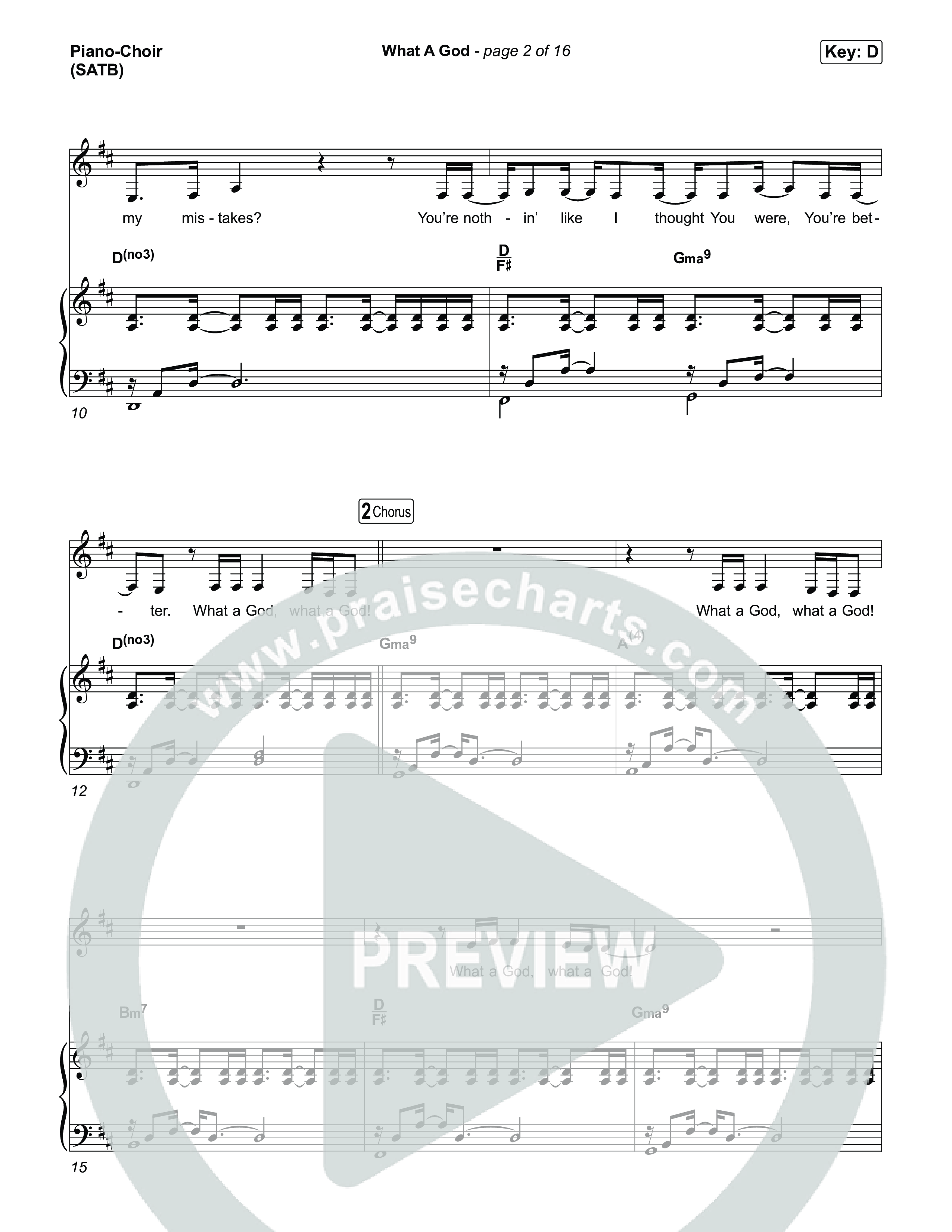 What A God (Live at JOGS) Piano/Vocal Pack (SEU Worship / Abbie Gamboa / Chelsea Plank)