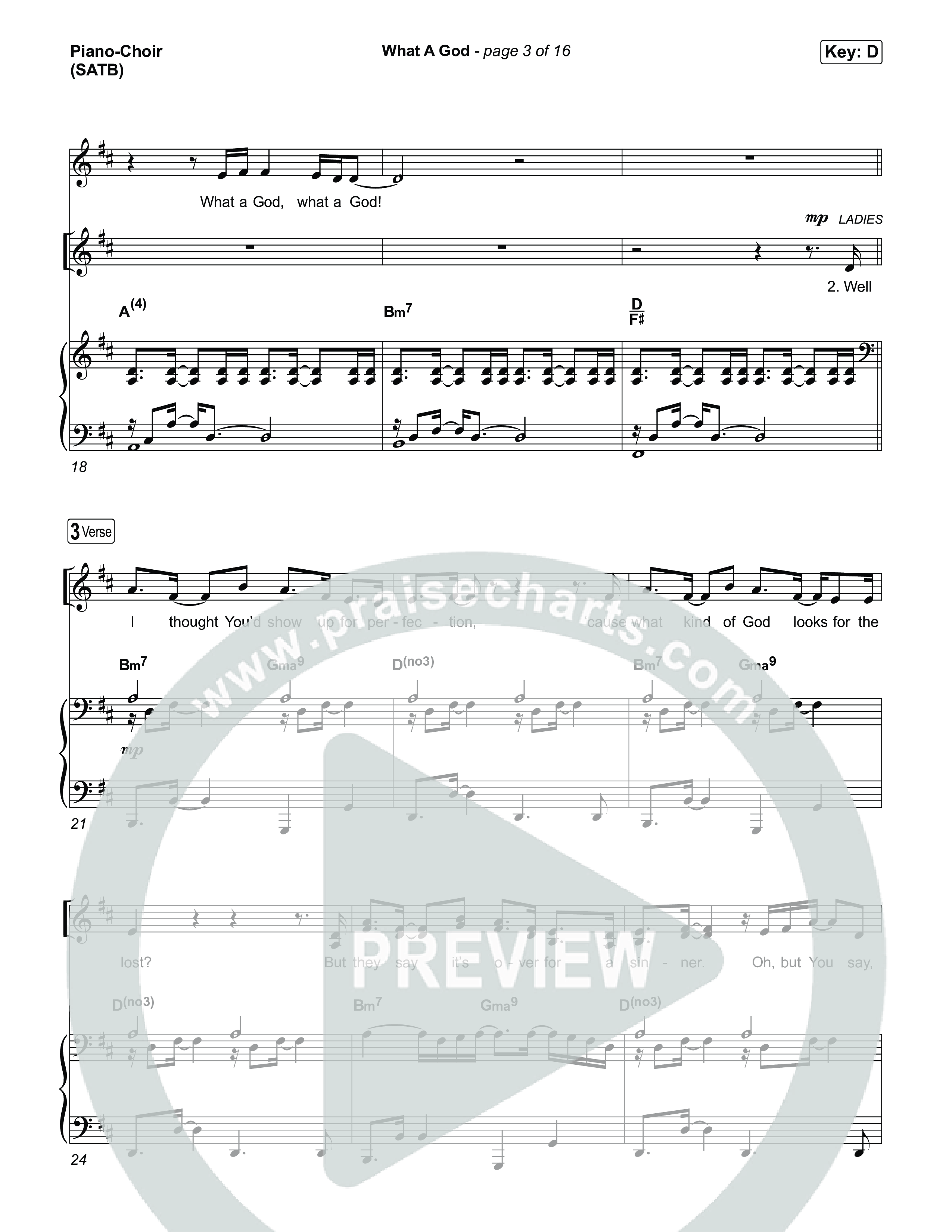 What A God (Live at JOGS) Piano/Vocal Pack (SEU Worship / Abbie Gamboa / Chelsea Plank)