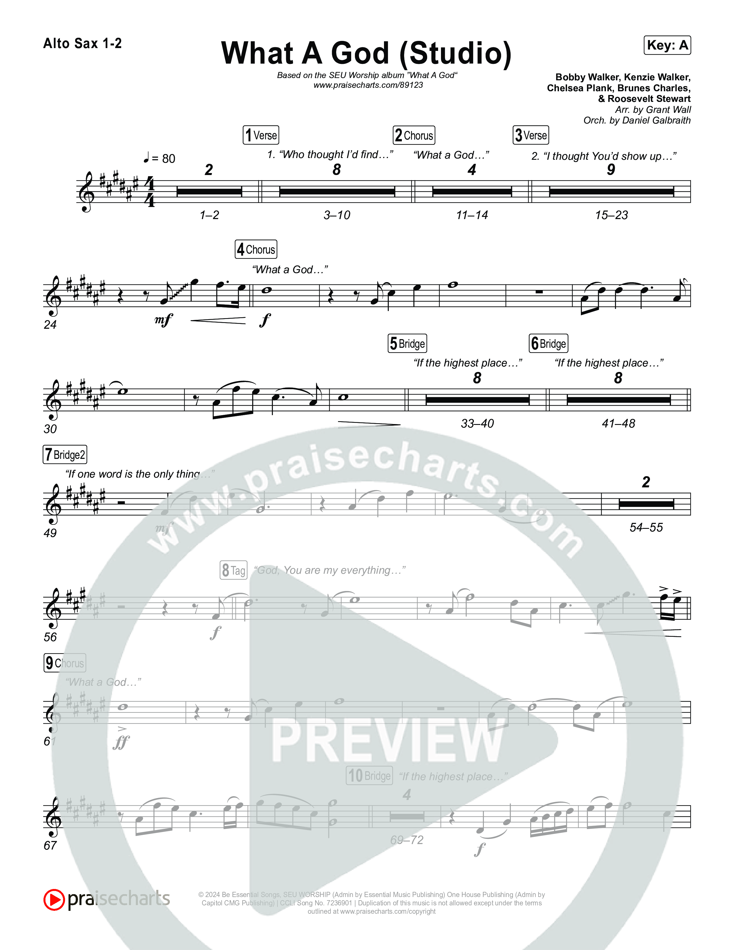 What A God (Studio) Sax Pack (SEU Worship / Chelsea Plank / Kenzie Walker / Roosevelt Stewart)