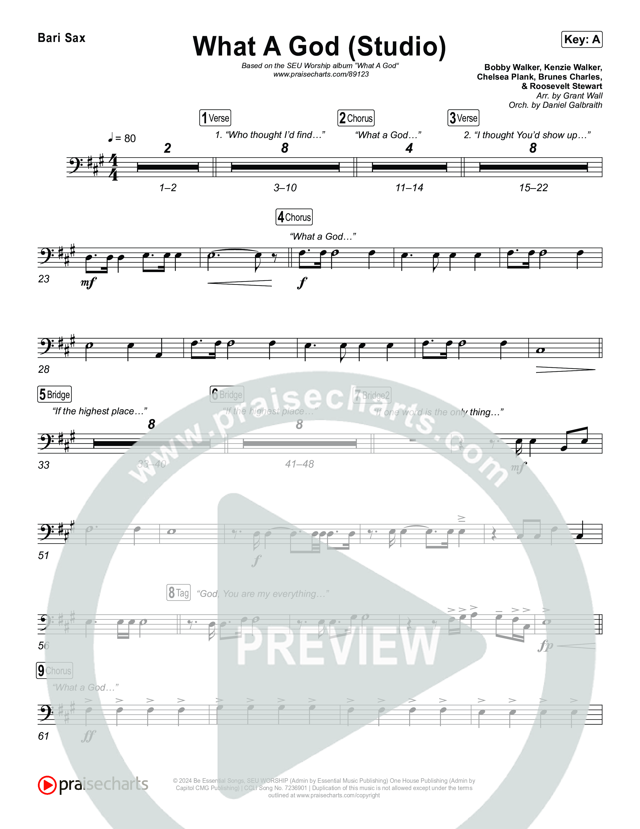 What A God (Studio) Bari Sax (SEU Worship / Chelsea Plank / Kenzie Walker / Roosevelt Stewart)