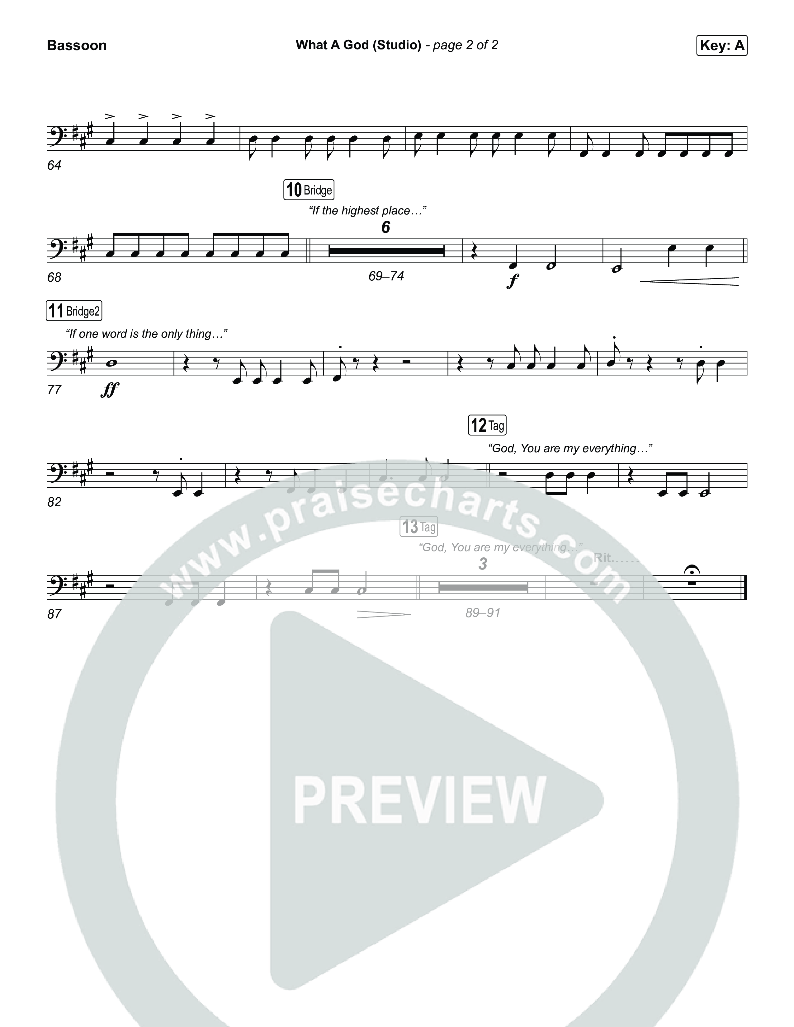 What A God (Studio) Bassoon (SEU Worship / Chelsea Plank / Kenzie Walker / Roosevelt Stewart)