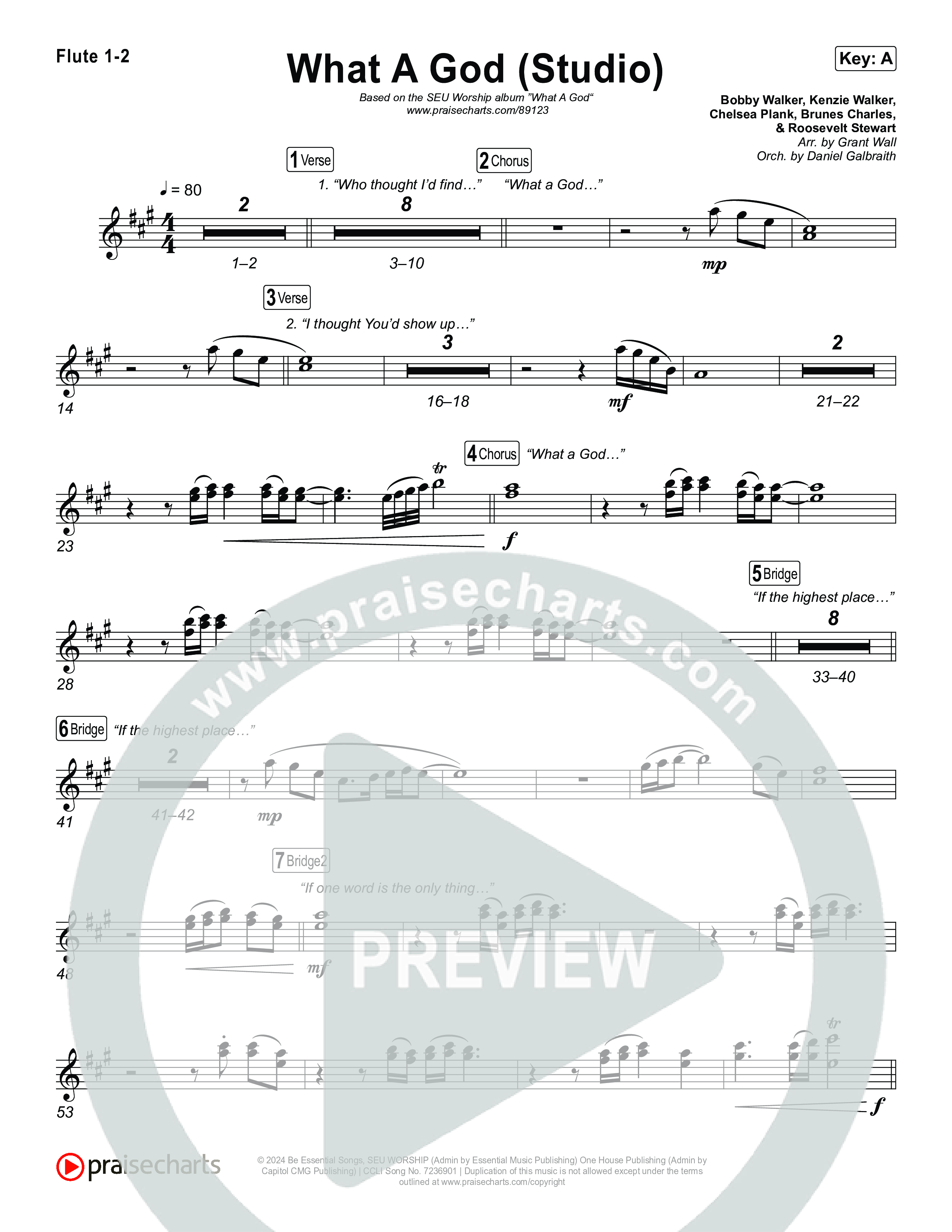 What A God (Studio) Flute 1,2 (SEU Worship / Chelsea Plank / Kenzie Walker / Roosevelt Stewart)