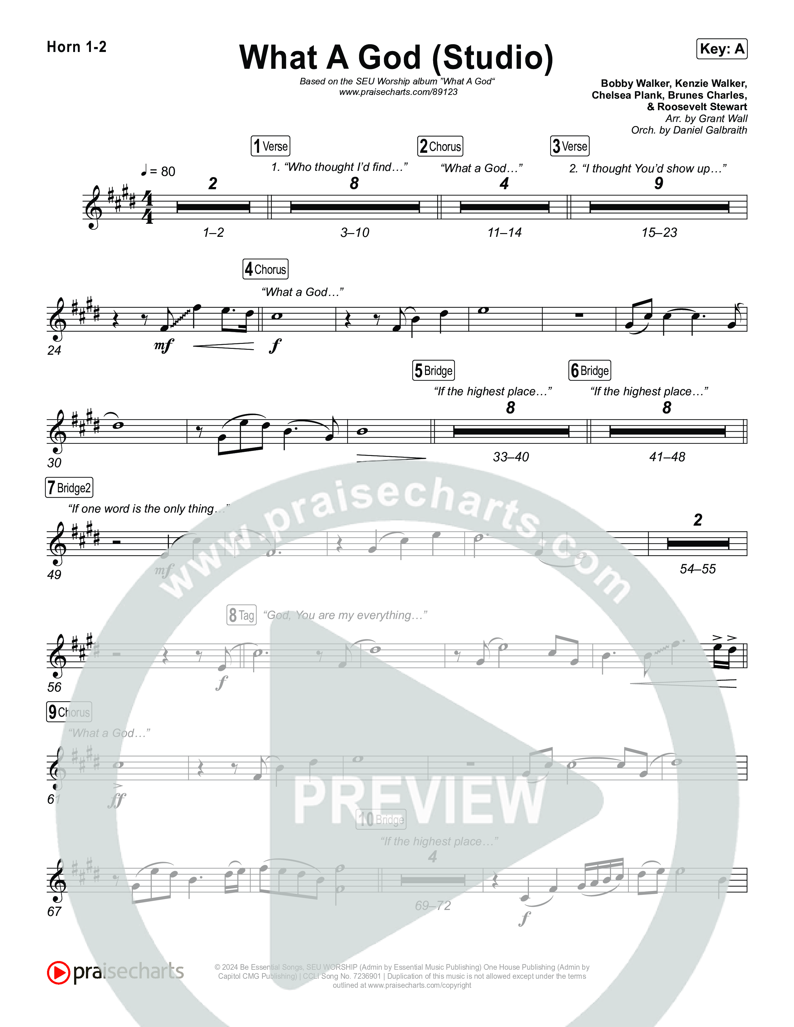 What A God (Studio) Brass Pack (SEU Worship / Chelsea Plank / Kenzie Walker / Roosevelt Stewart)