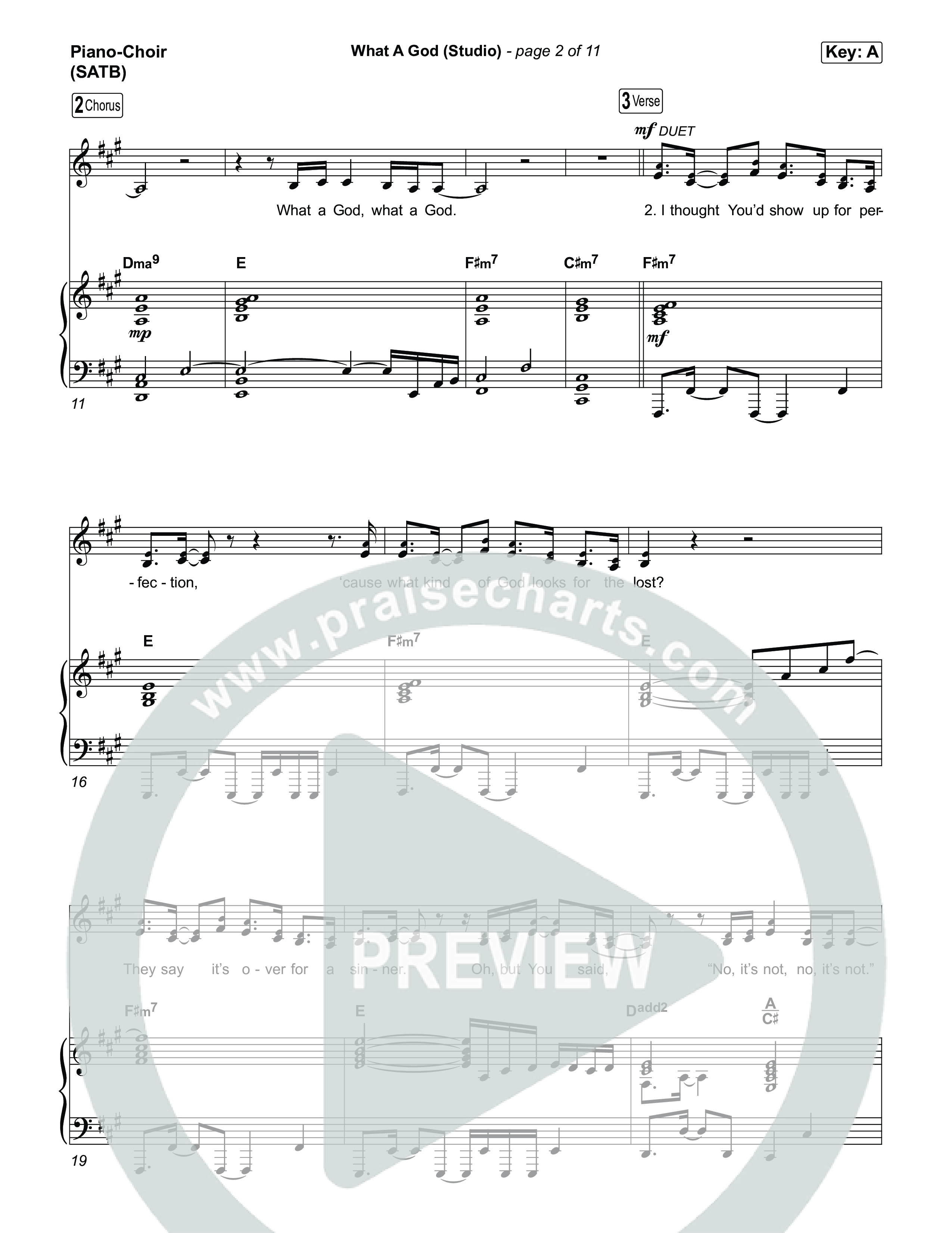 What A God (Studio) Piano/Vocal Pack (SEU Worship / Chelsea Plank / Kenzie Walker / Roosevelt Stewart)