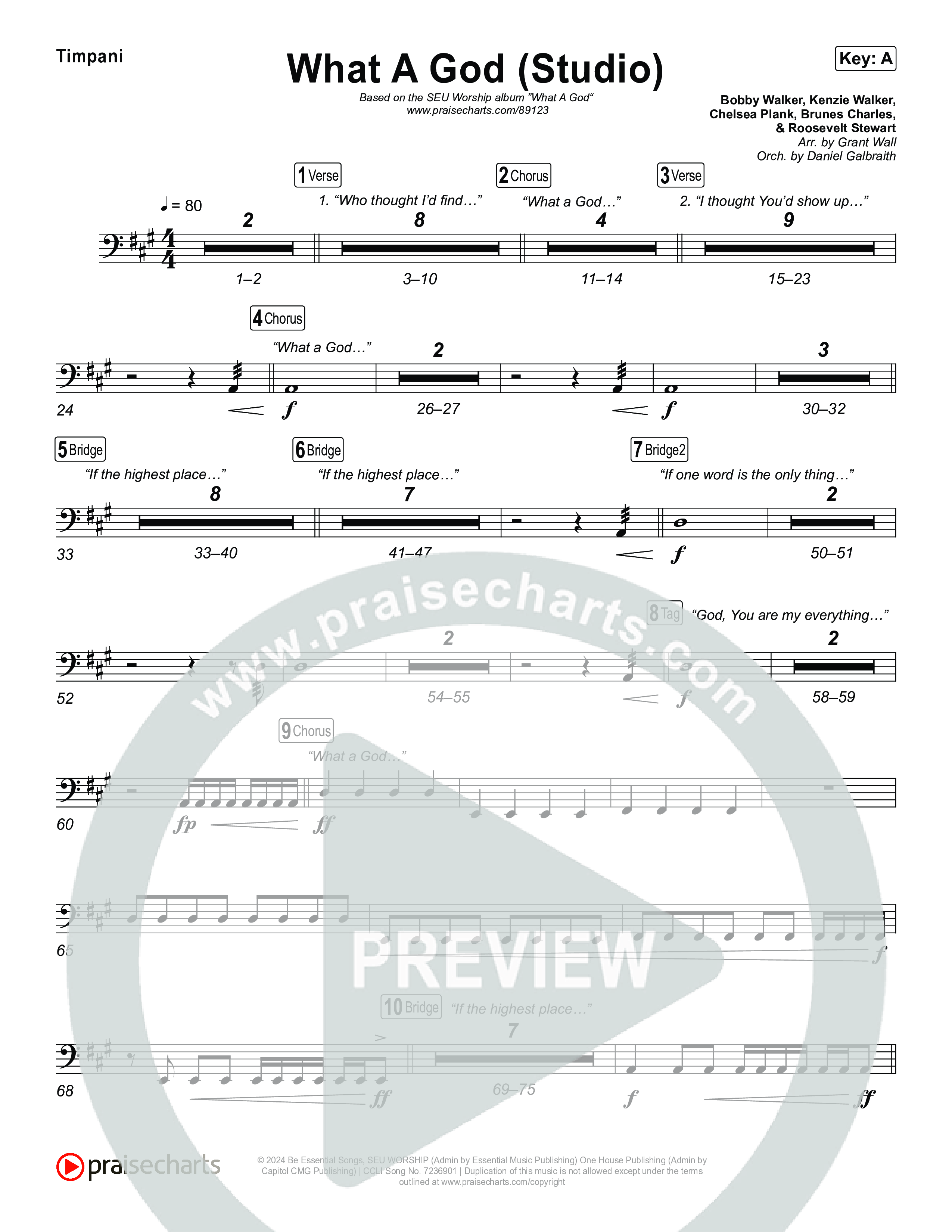 What A God (Studio) Timpani (SEU Worship / Chelsea Plank / Kenzie Walker / Roosevelt Stewart)