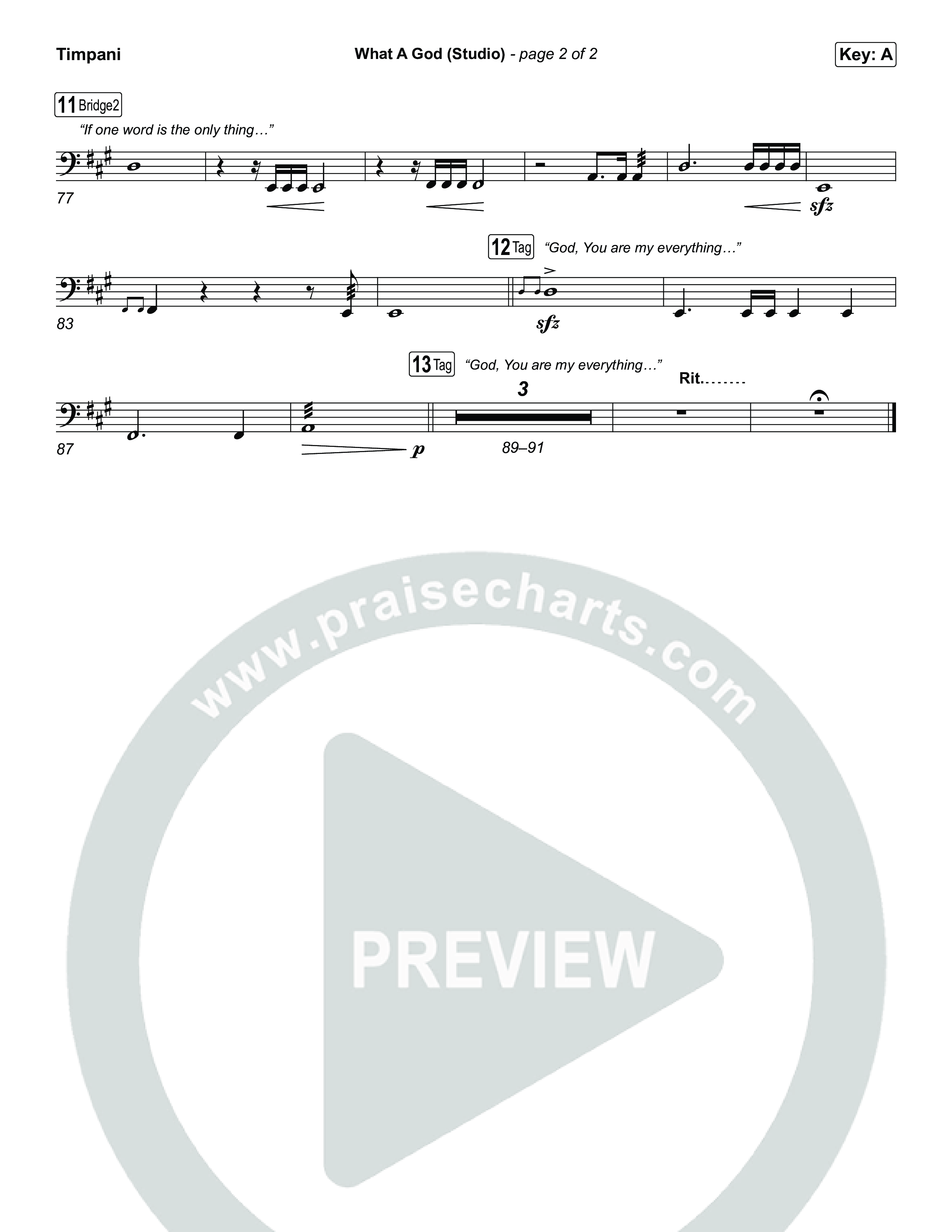 What A God (Studio) Timpani (SEU Worship / Chelsea Plank / Kenzie Walker / Roosevelt Stewart)