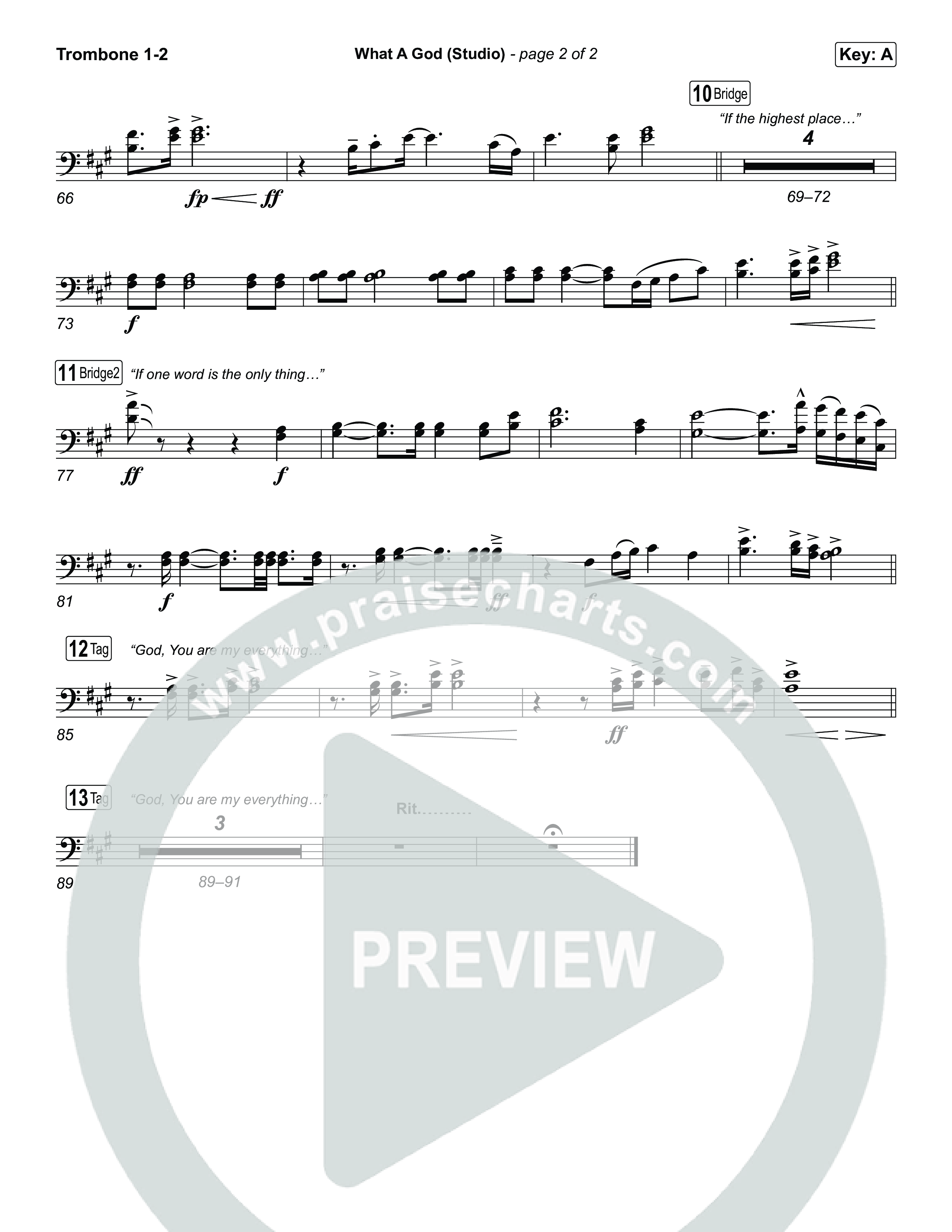 What A God (Studio) Trombone 1,2 (SEU Worship / Chelsea Plank / Kenzie Walker / Roosevelt Stewart)