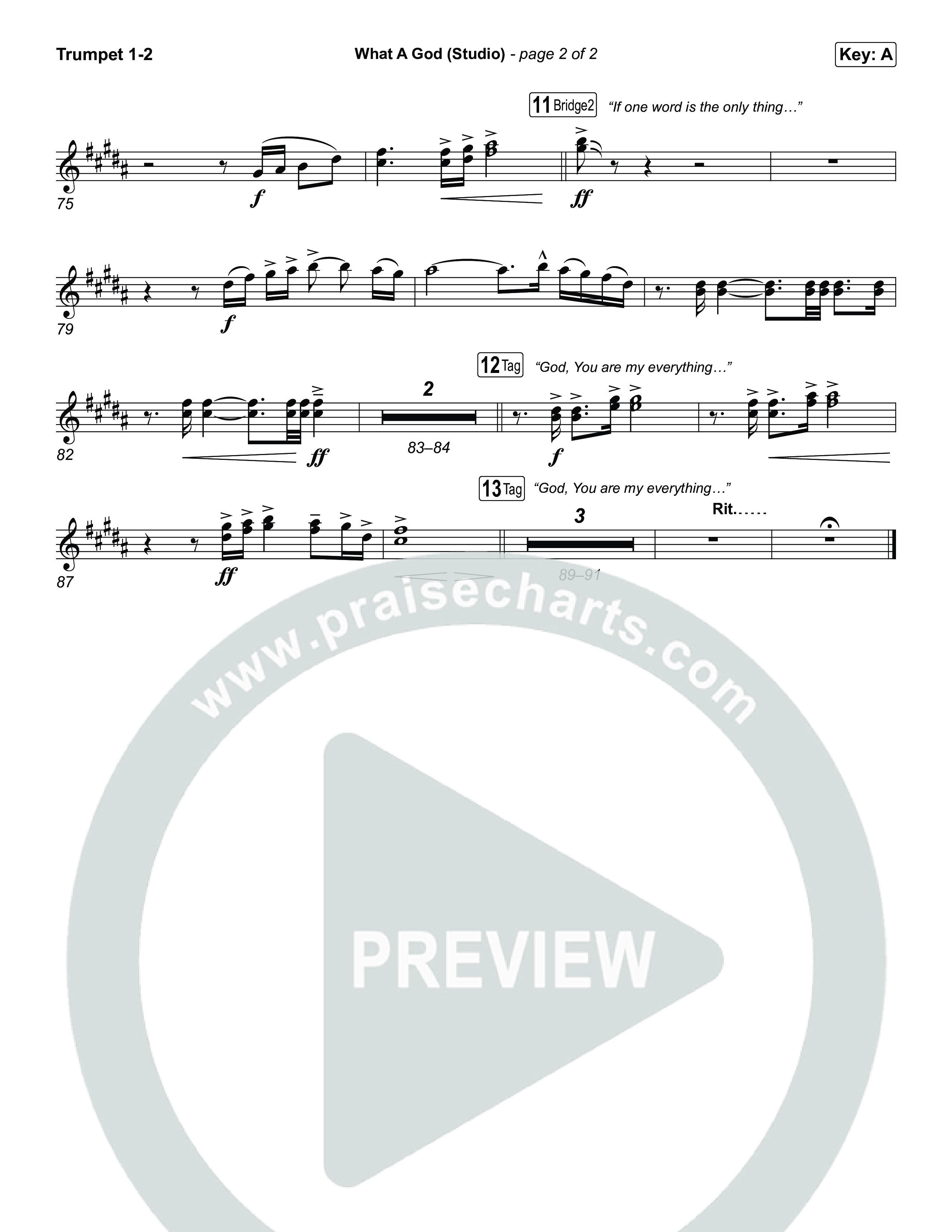 What A God (Studio) Trumpet 1,2 (SEU Worship / Chelsea Plank / Kenzie Walker / Roosevelt Stewart)