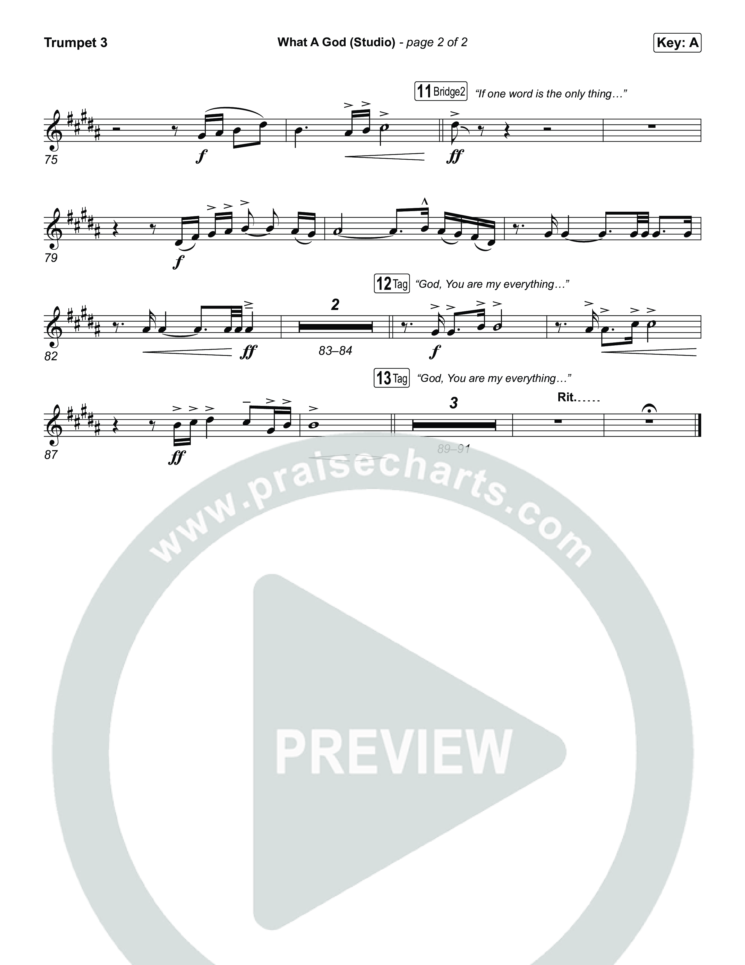 What A God (Studio) Trumpet 3 (SEU Worship / Chelsea Plank / Kenzie Walker / Roosevelt Stewart)