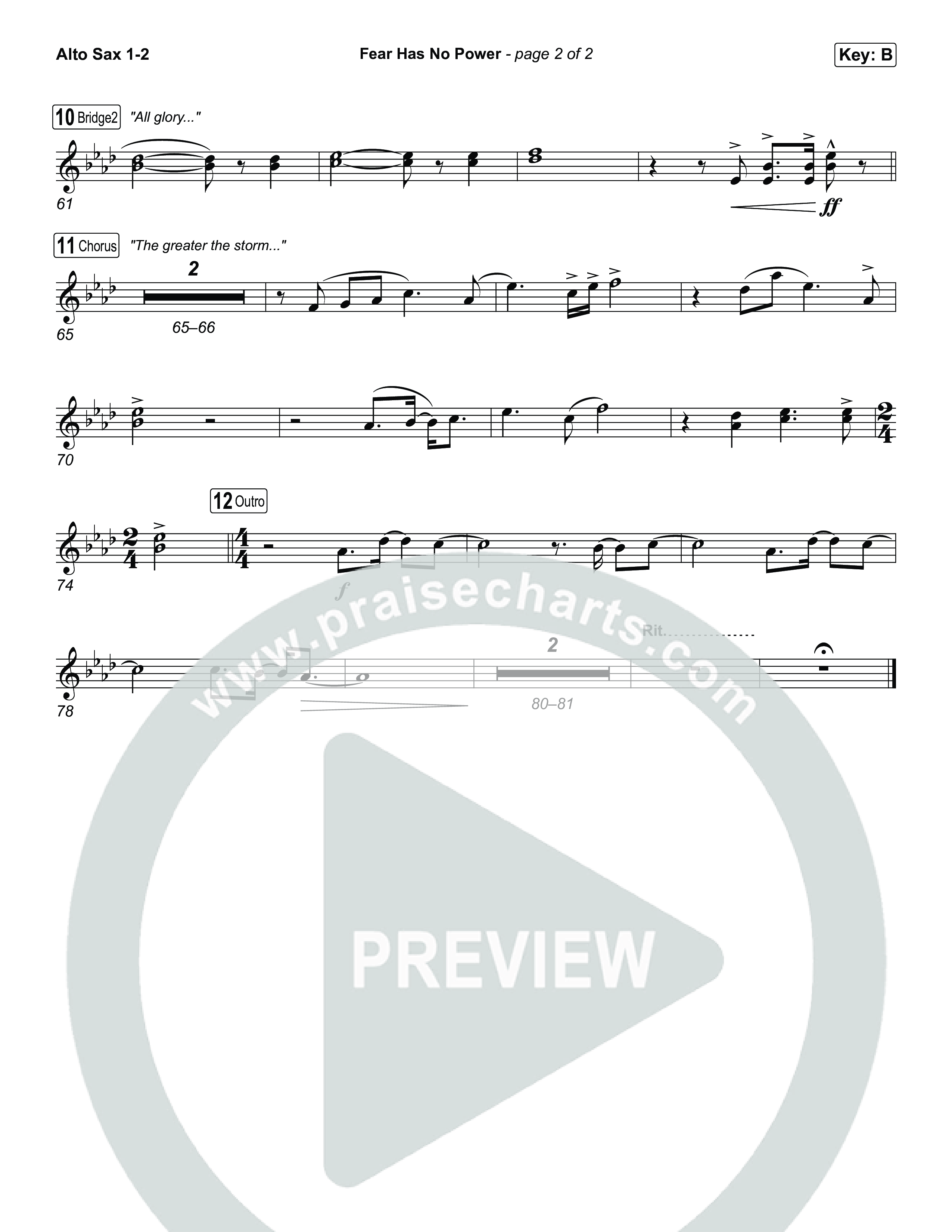 Fear Has No Power Sax Pack (Phil Wickham)