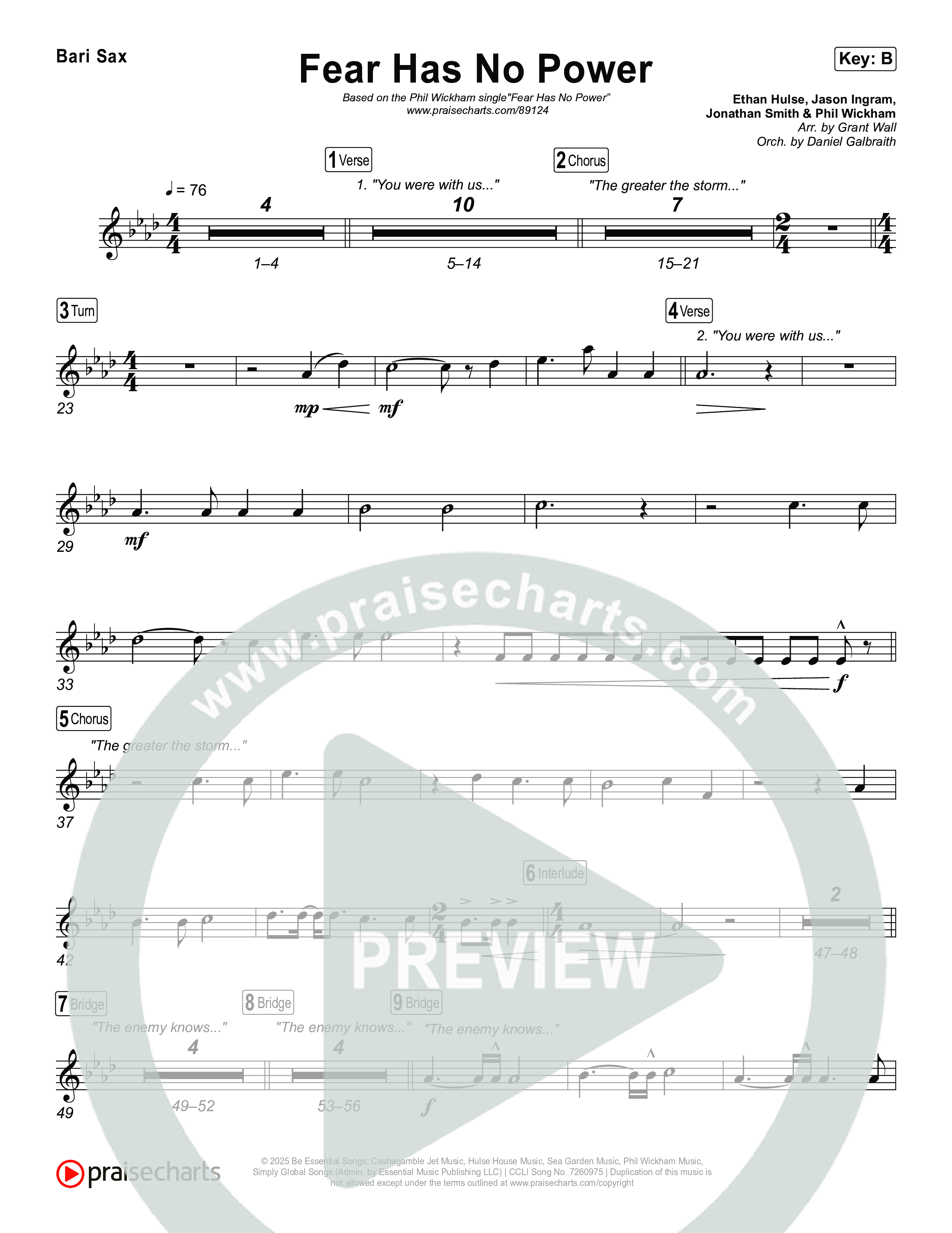 Fear Has No Power Bari Sax (Phil Wickham)