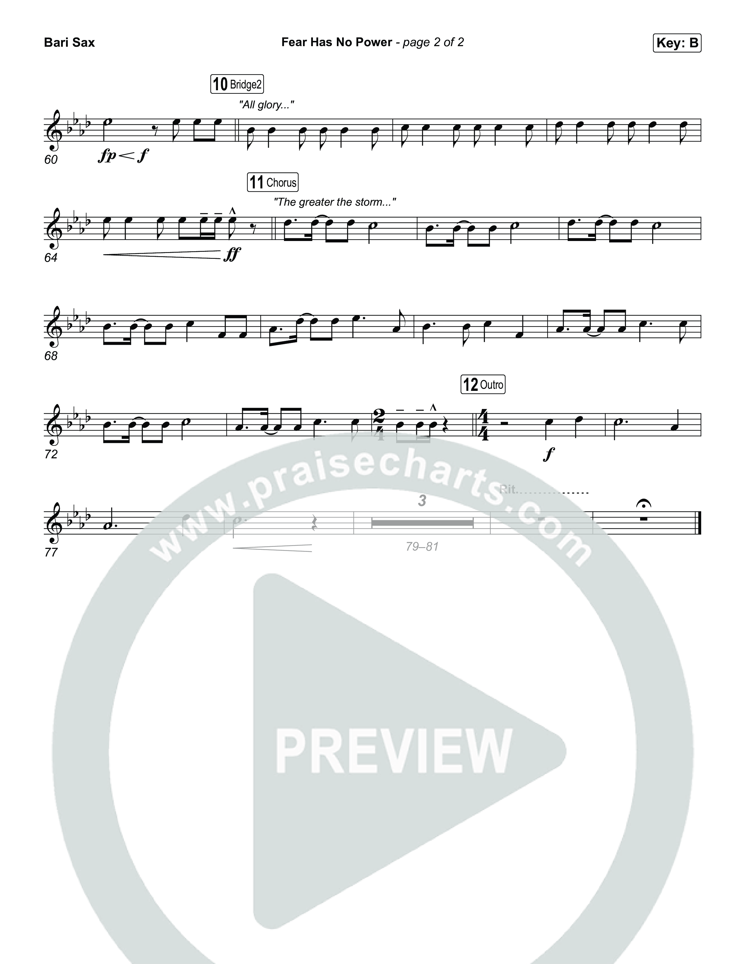 Fear Has No Power Bari Sax (Phil Wickham)