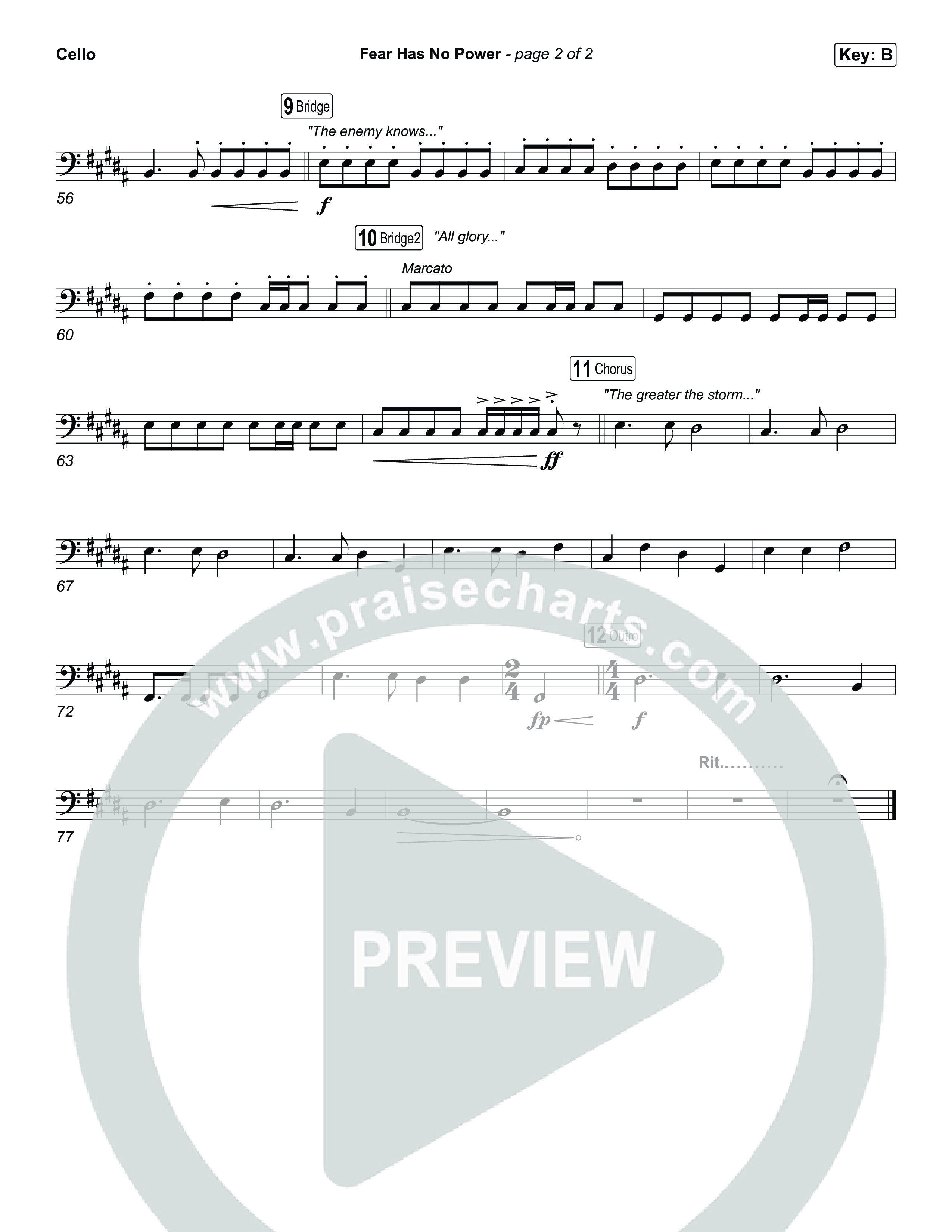 Fear Has No Power Cello (Phil Wickham)