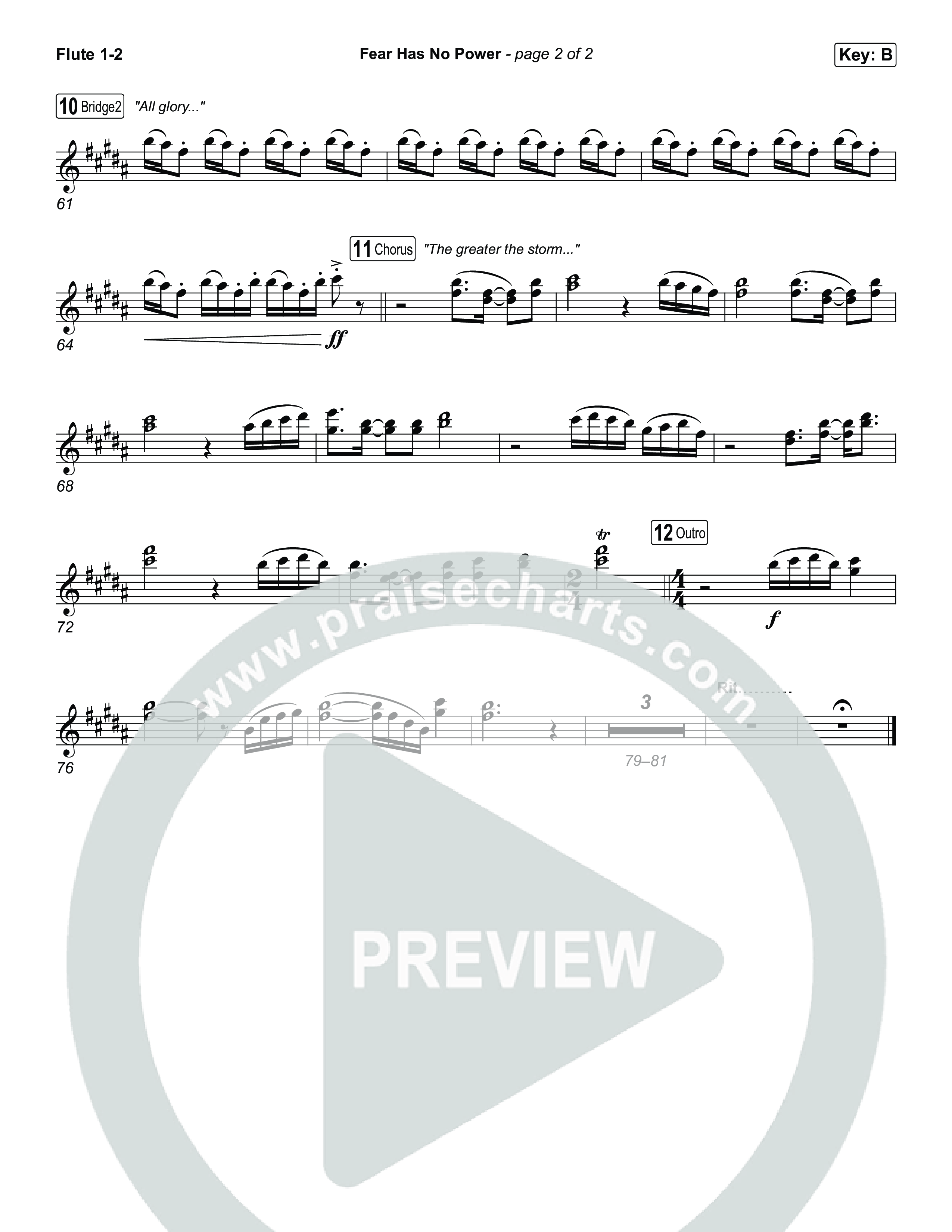 Fear Has No Power Flute 1,2 (Phil Wickham)