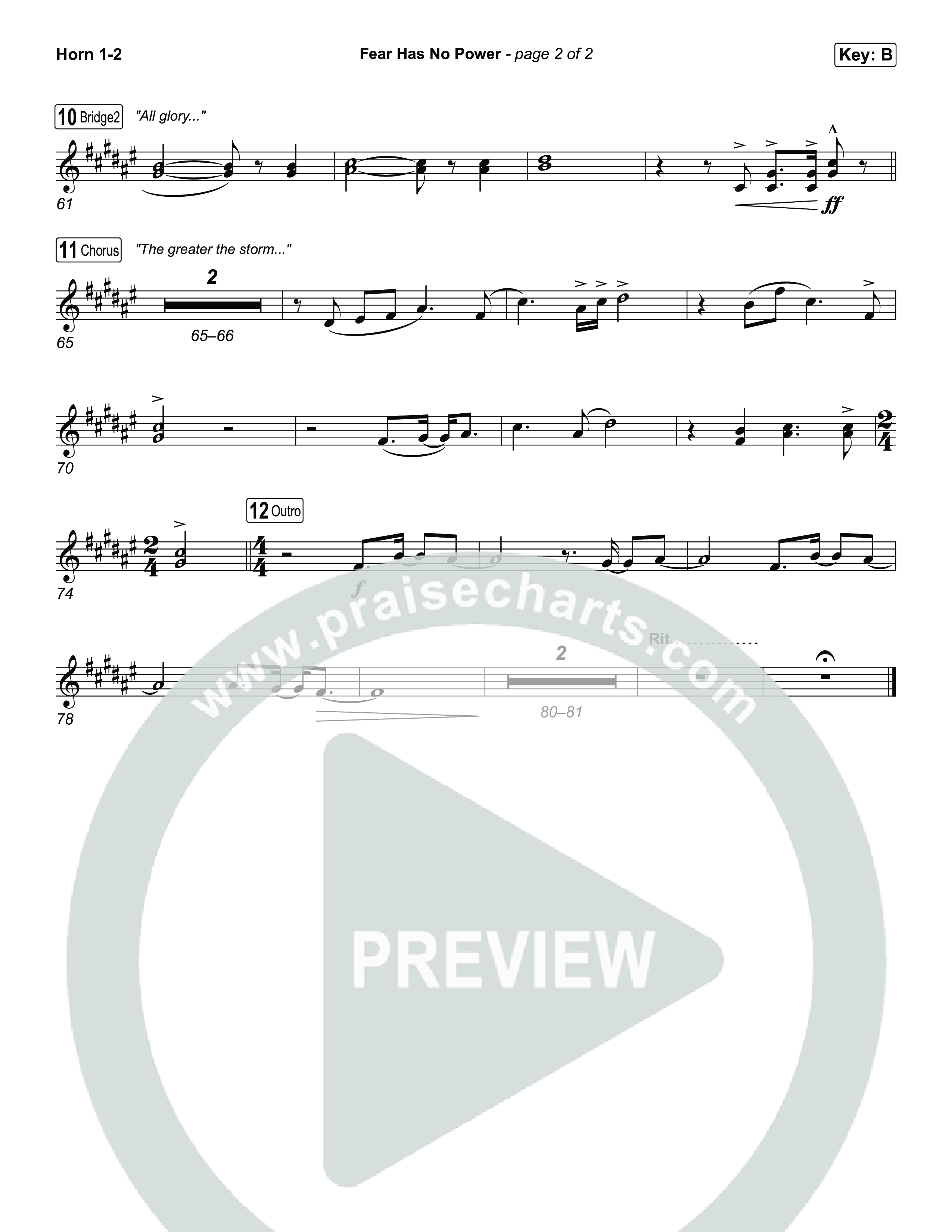 Fear Has No Power Brass Pack (Phil Wickham)