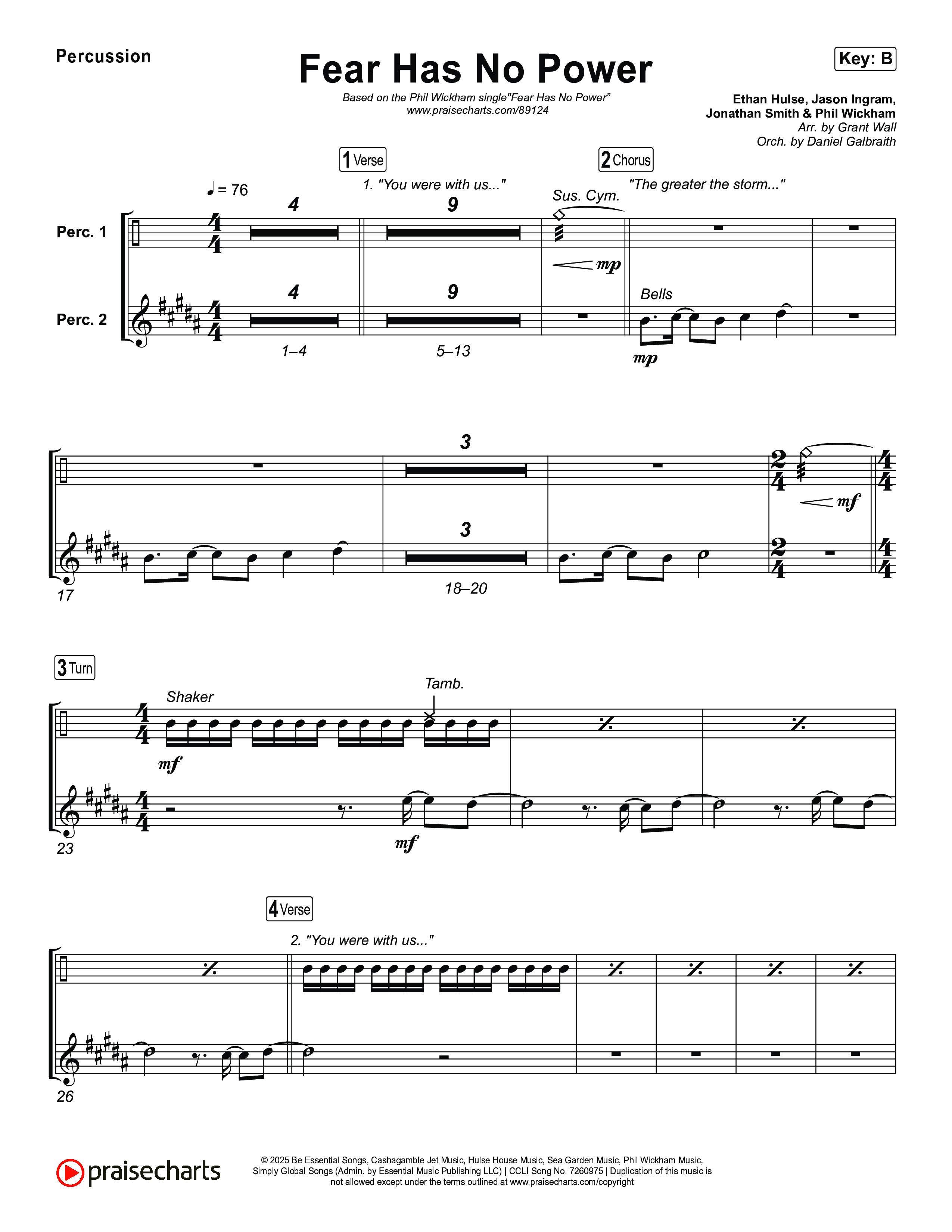 Fear Has No Power Percussion (Phil Wickham)