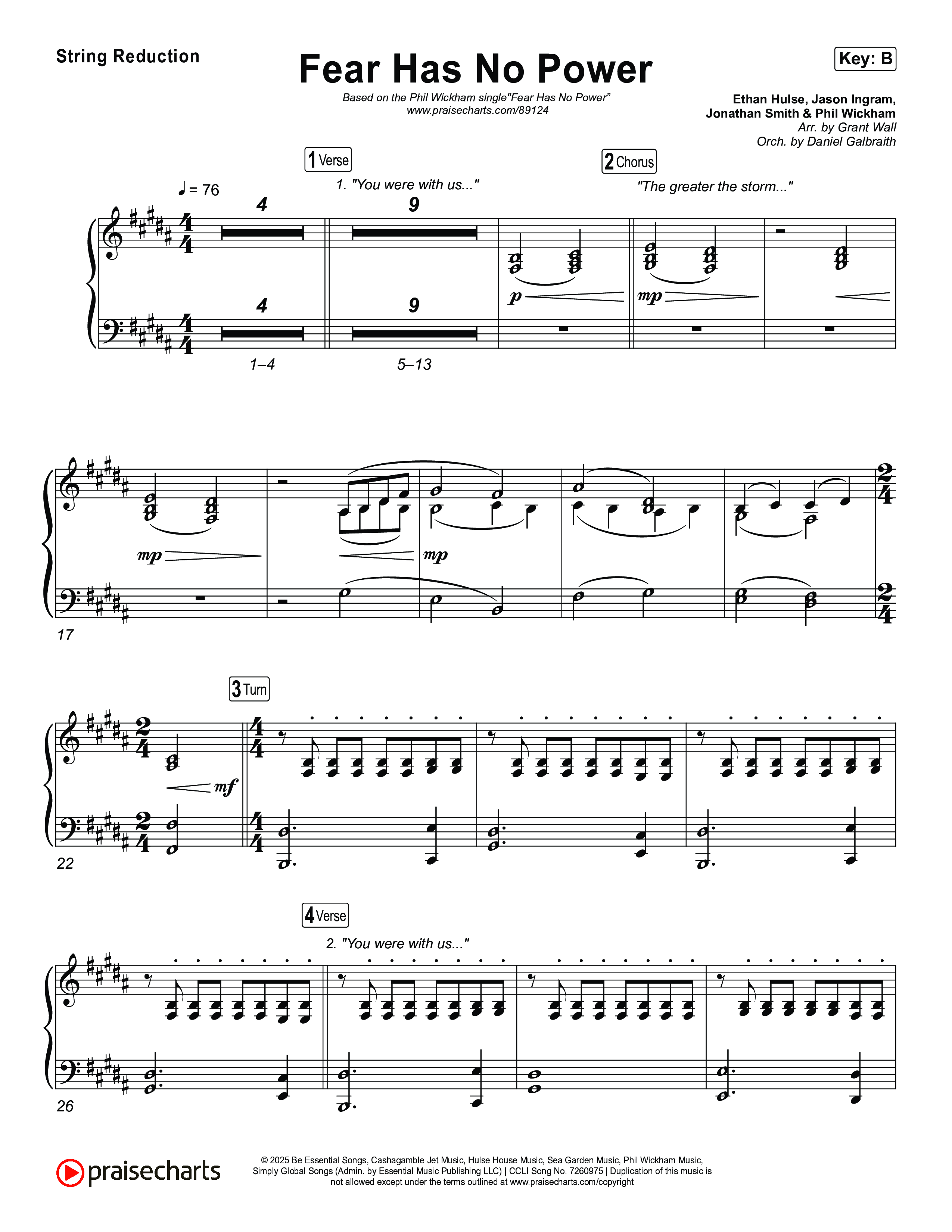 Fear Has No Power String Reduction (Phil Wickham)