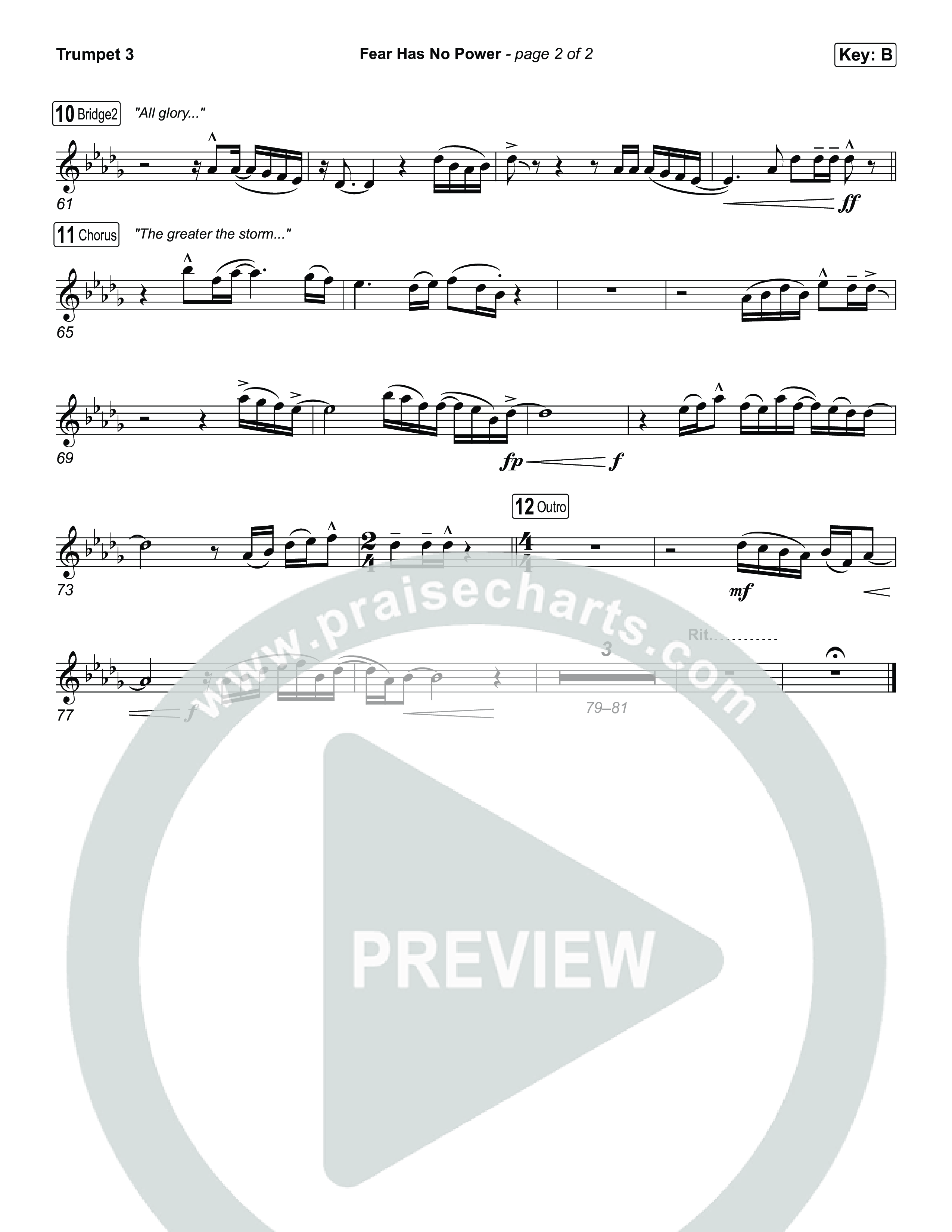 Fear Has No Power Trumpet 3 (Phil Wickham)