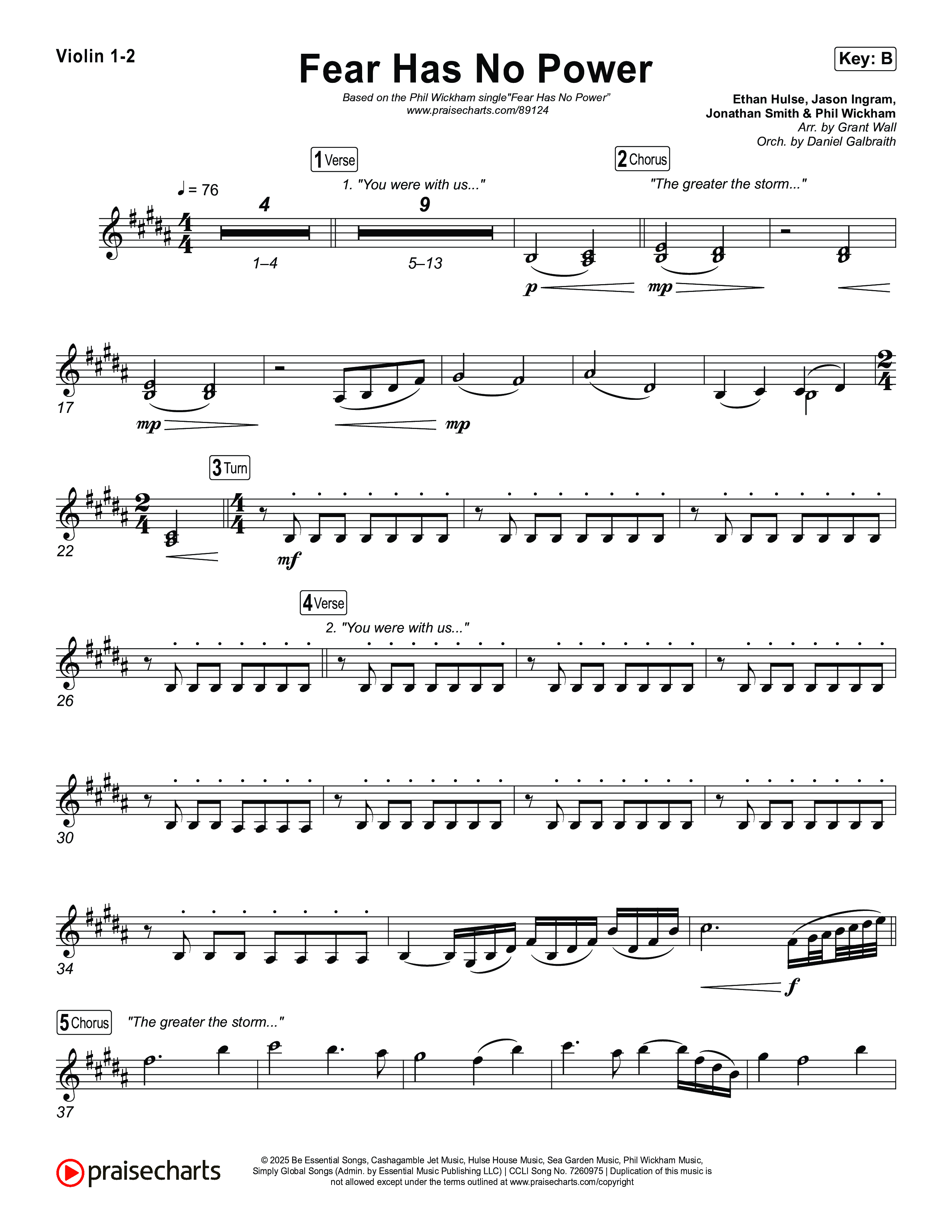 Fear Has No Power String Pack (Phil Wickham)