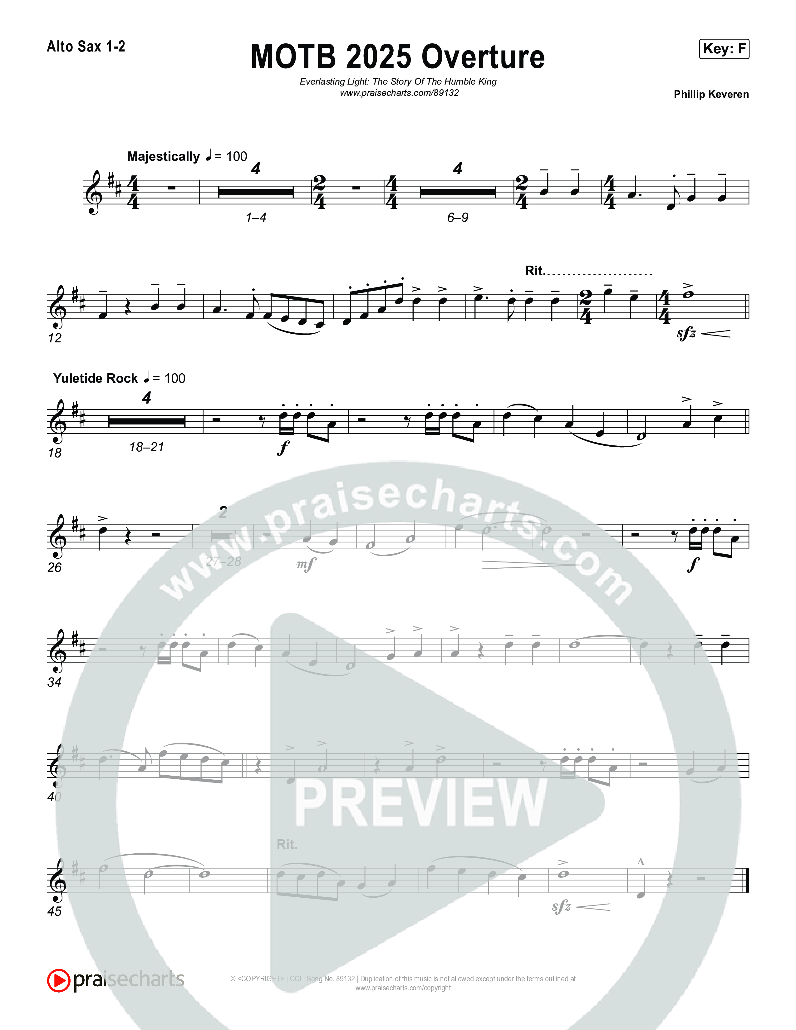 Overture Sax Pack (Museum Of The Bible / Arr. Phillip Keveren)