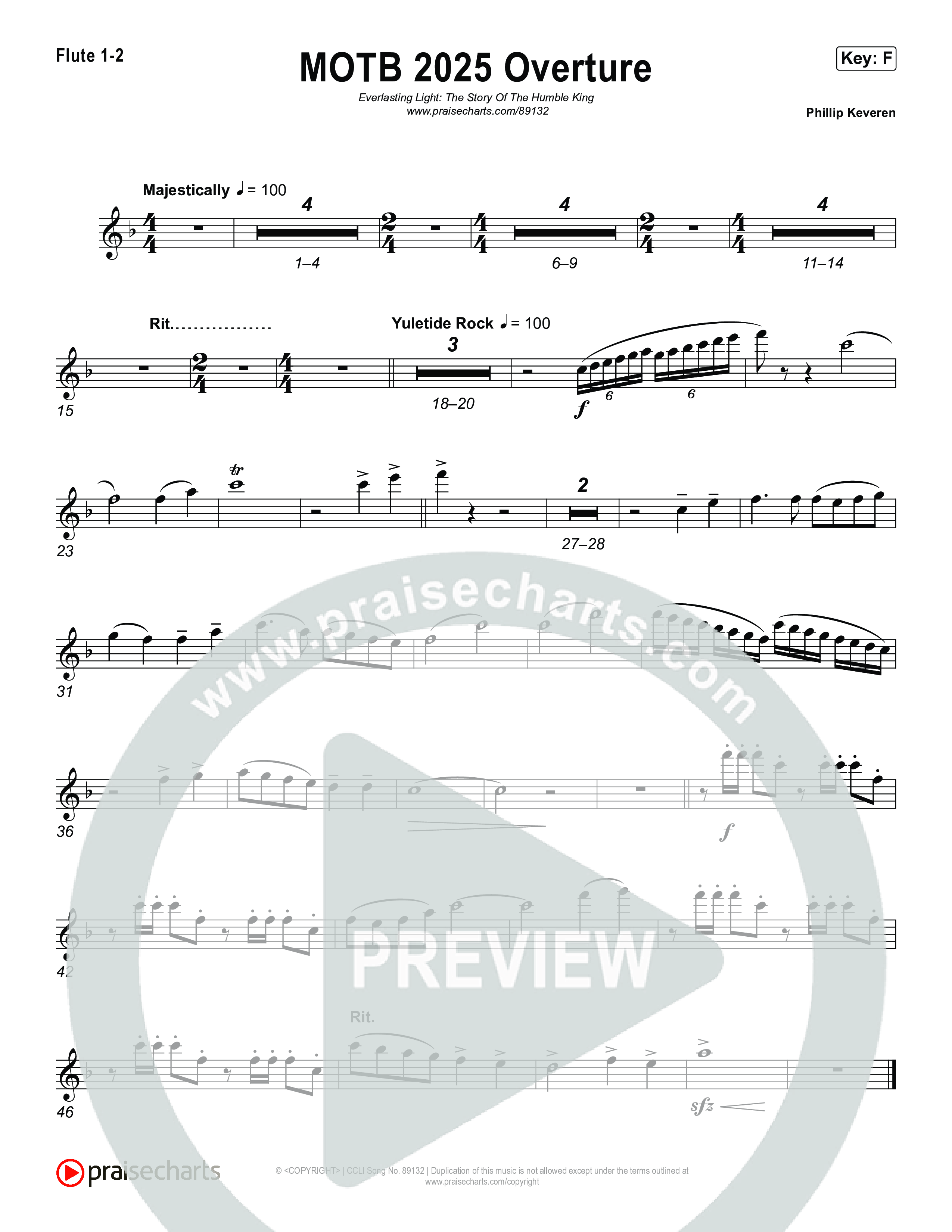 Overture Flute 1,2 (Museum Of The Bible / Arr. Phillip Keveren)