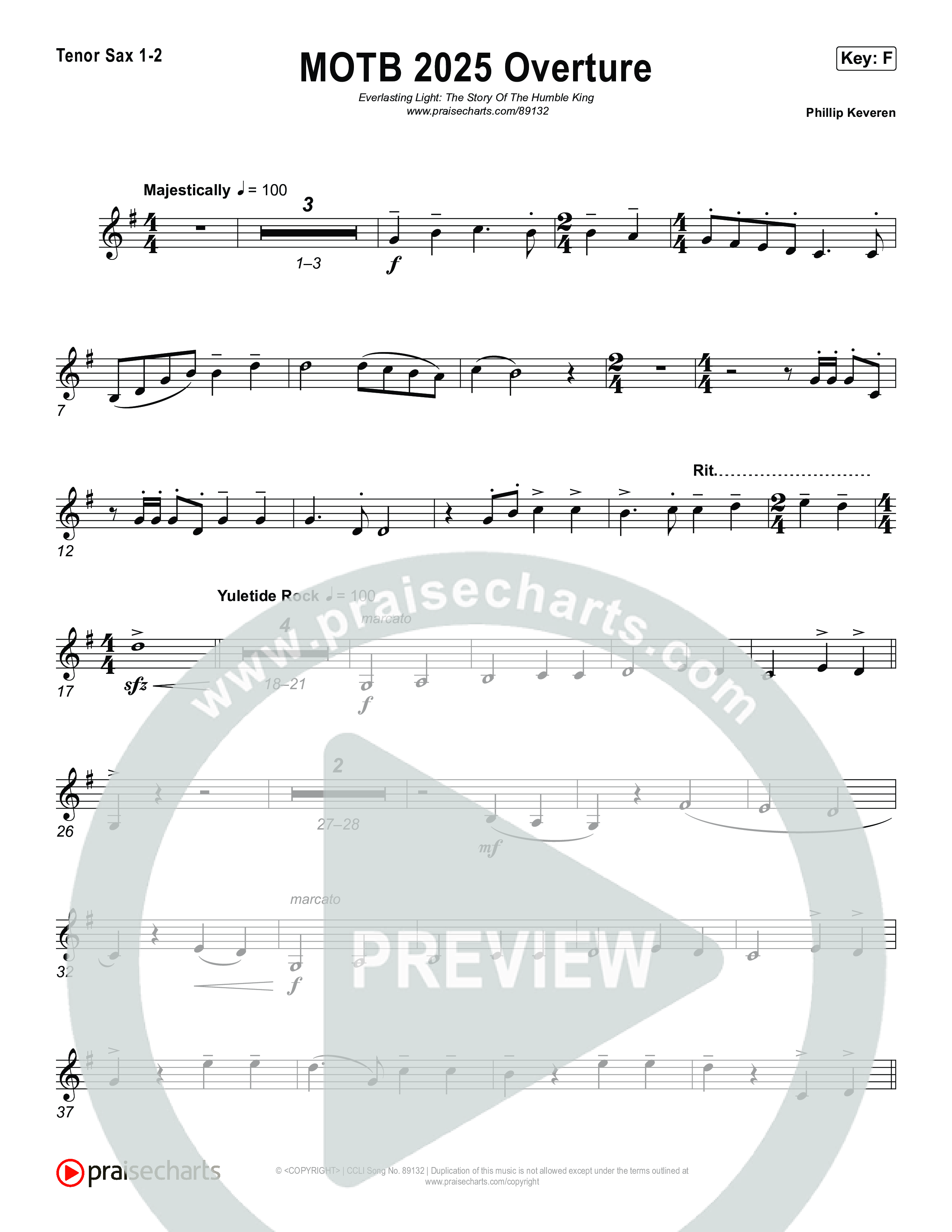 Overture Sax Pack (Museum Of The Bible / Arr. Phillip Keveren)