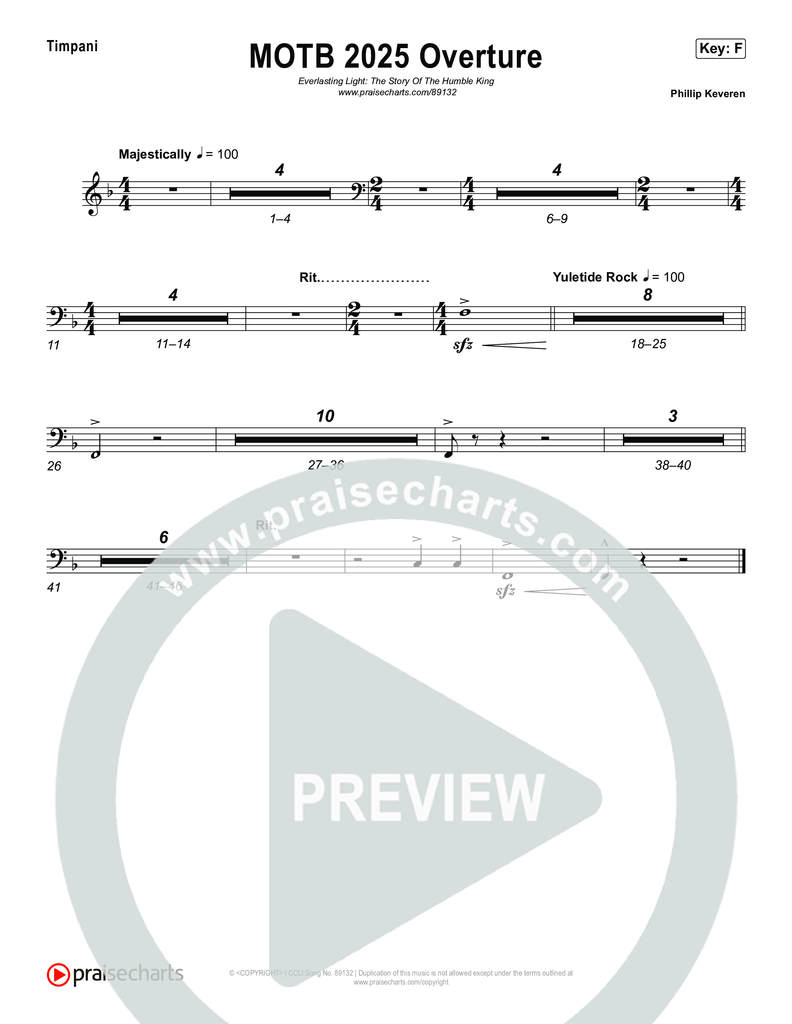Overture Timpani (Museum Of The Bible / Arr. Phillip Keveren)