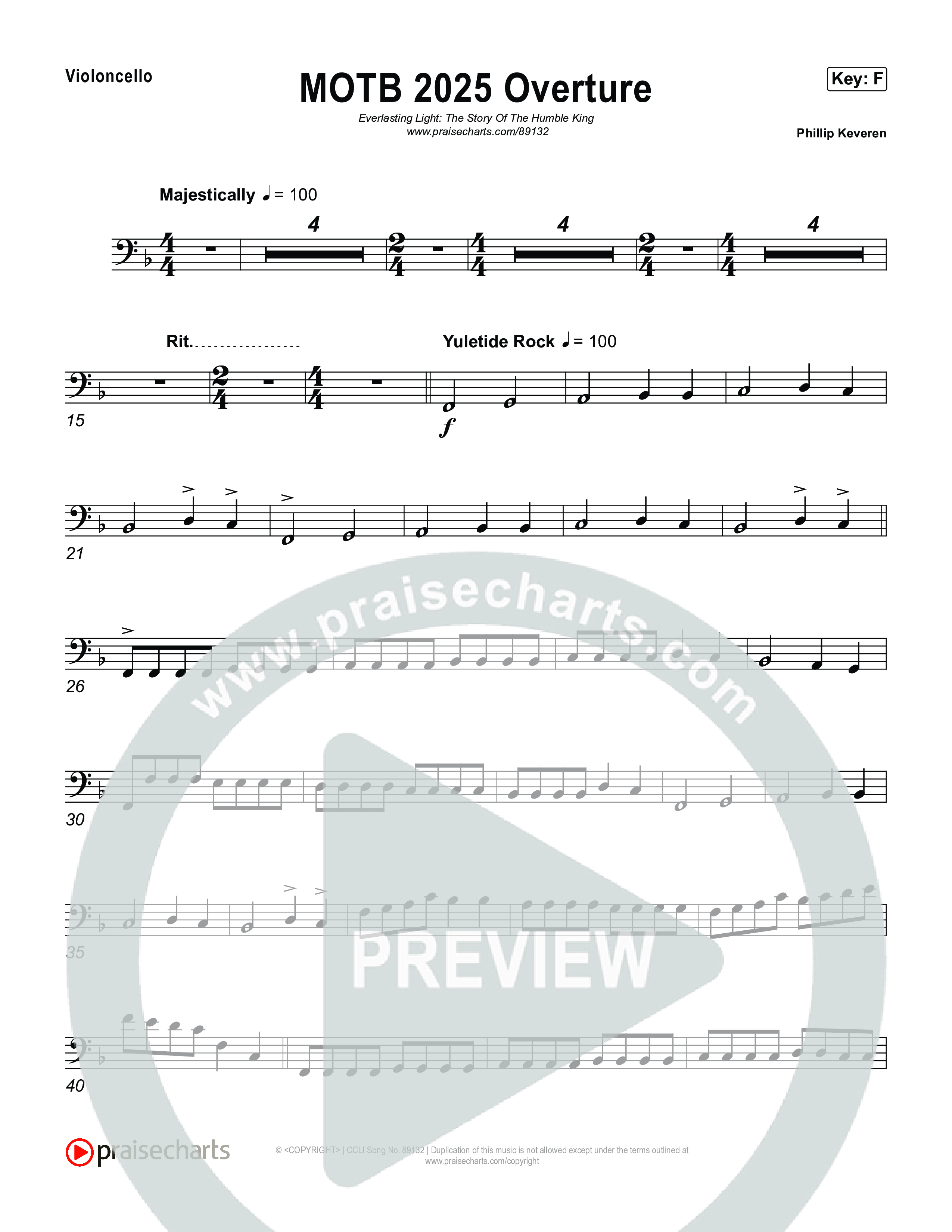 Overture Violincello (Museum Of The Bible / Arr. Phillip Keveren)