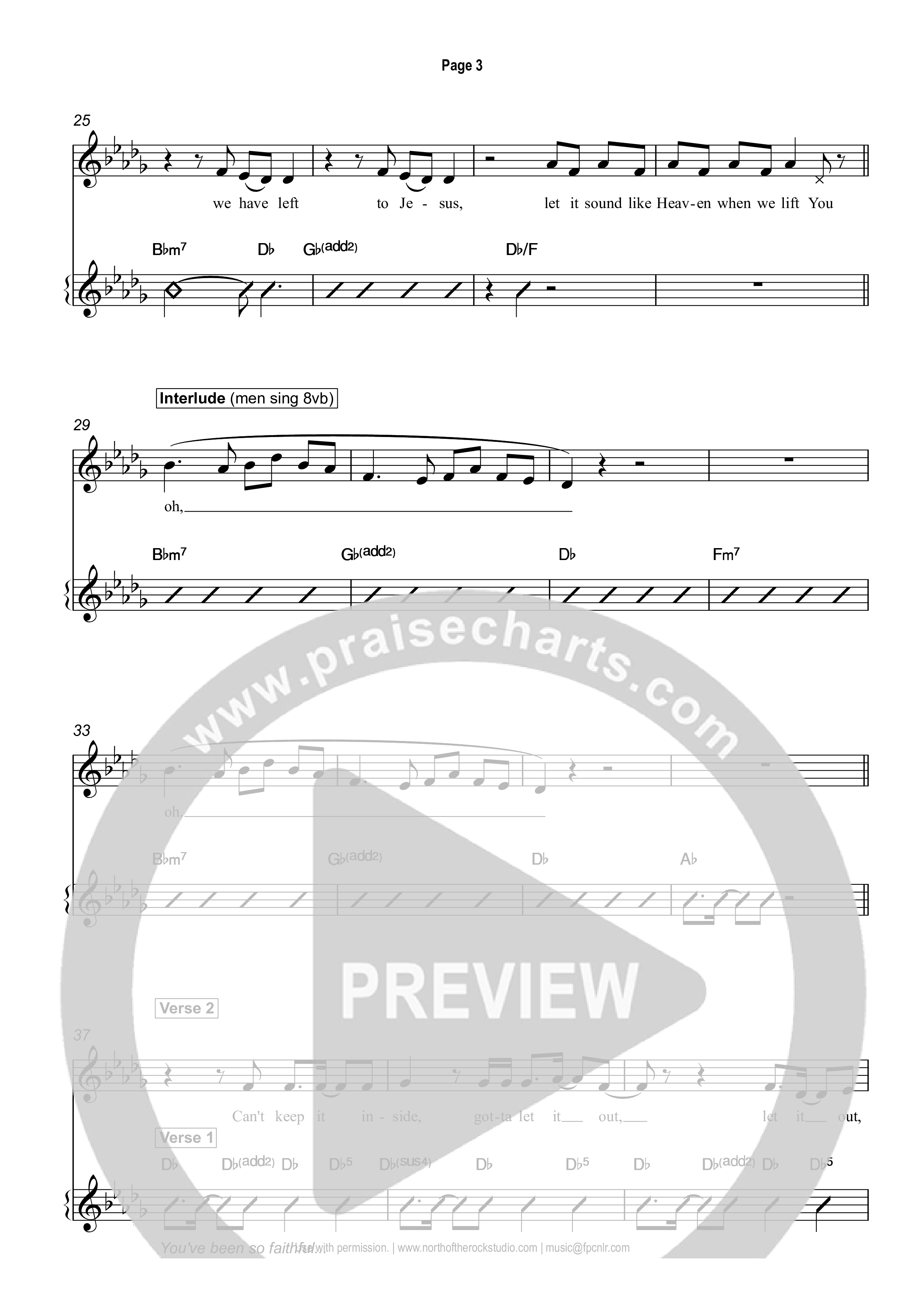 Lift You Up Rhythm Chart (First Pentecostal Church North Little Rock)