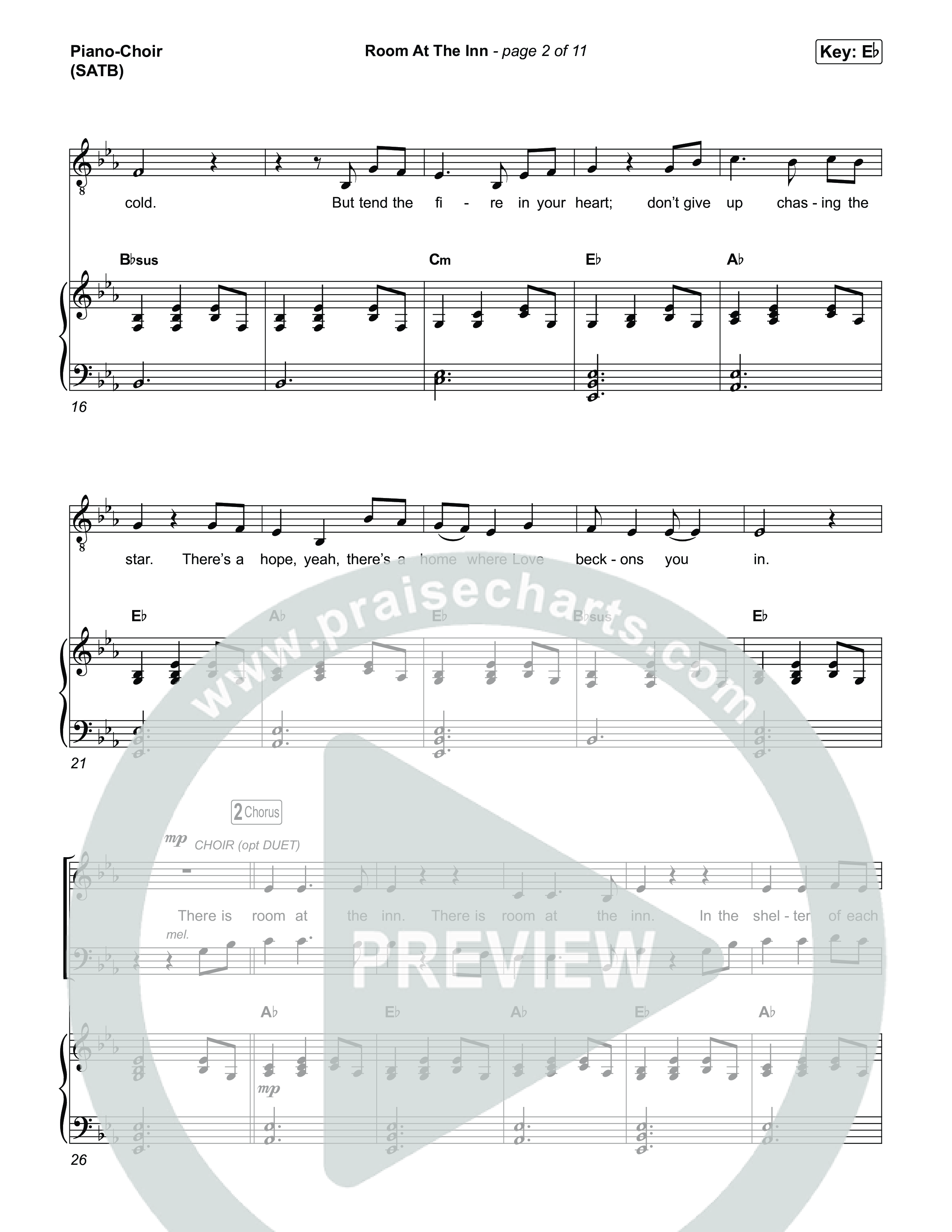 Room At The Inn Piano/Vocal Pack (Rend Collective / Chris Renzema)