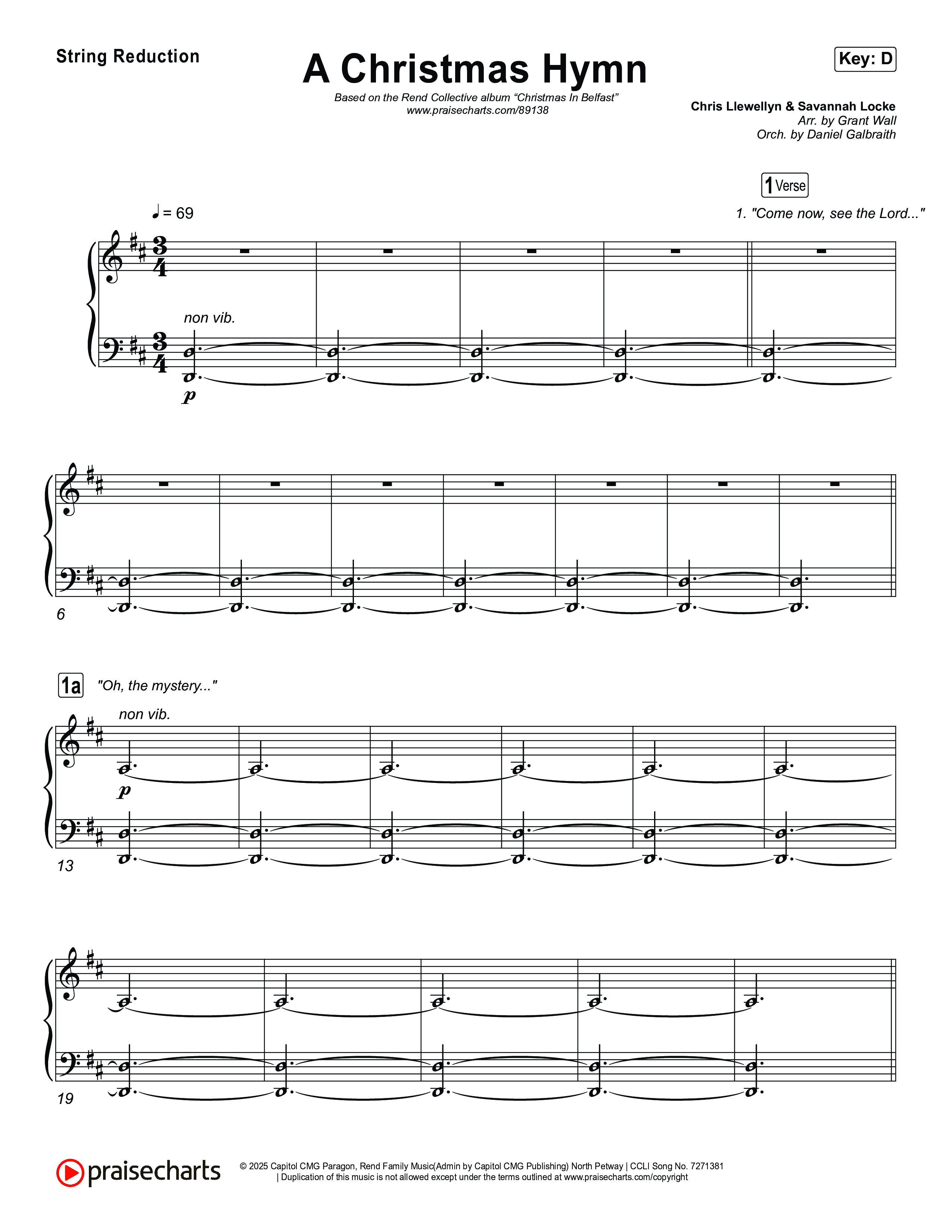 A Christmas Hymn String Reduction (Rend Collective)