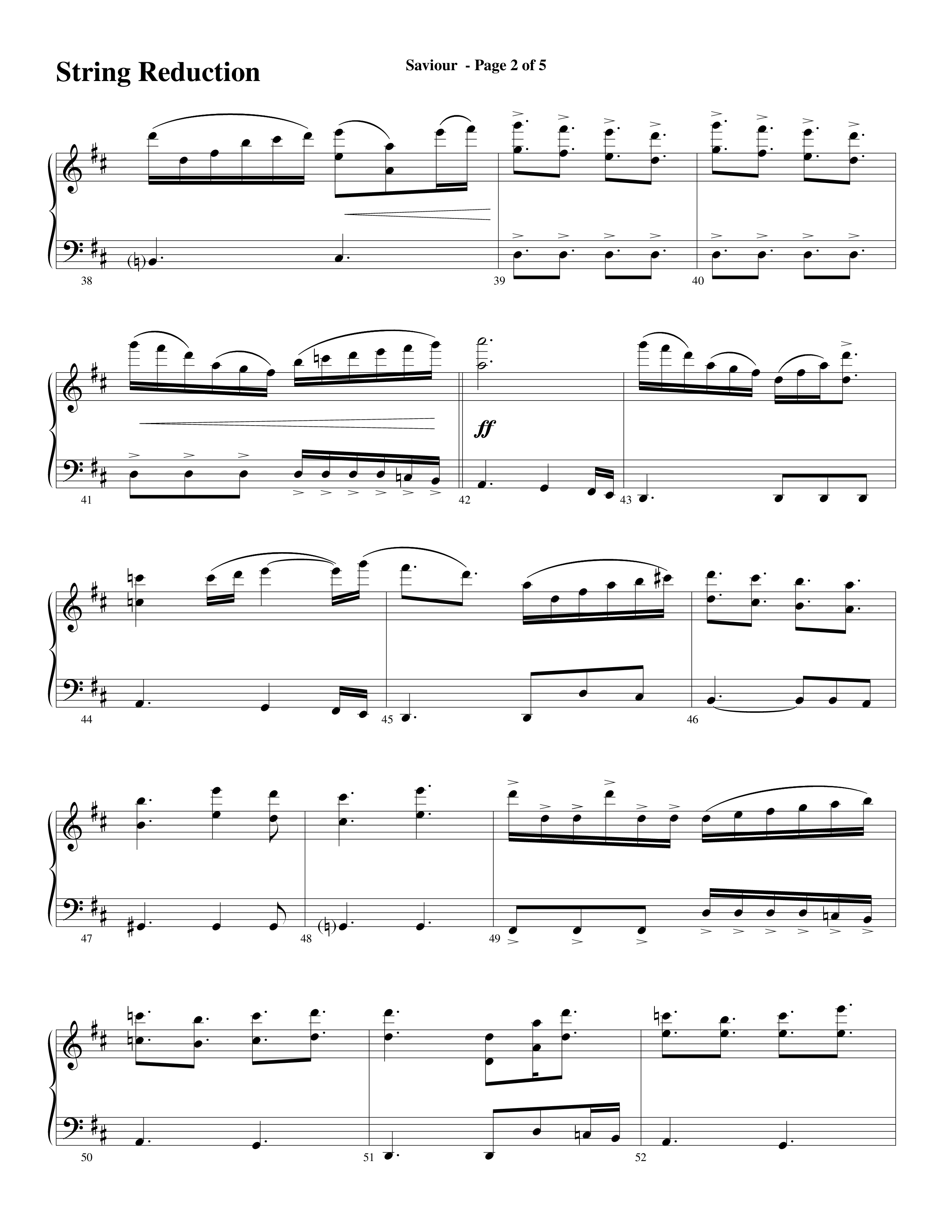 Saviour (Choral Anthem SATB) String Reduction (Word Music Choral / Arr. Daniel Semsen)