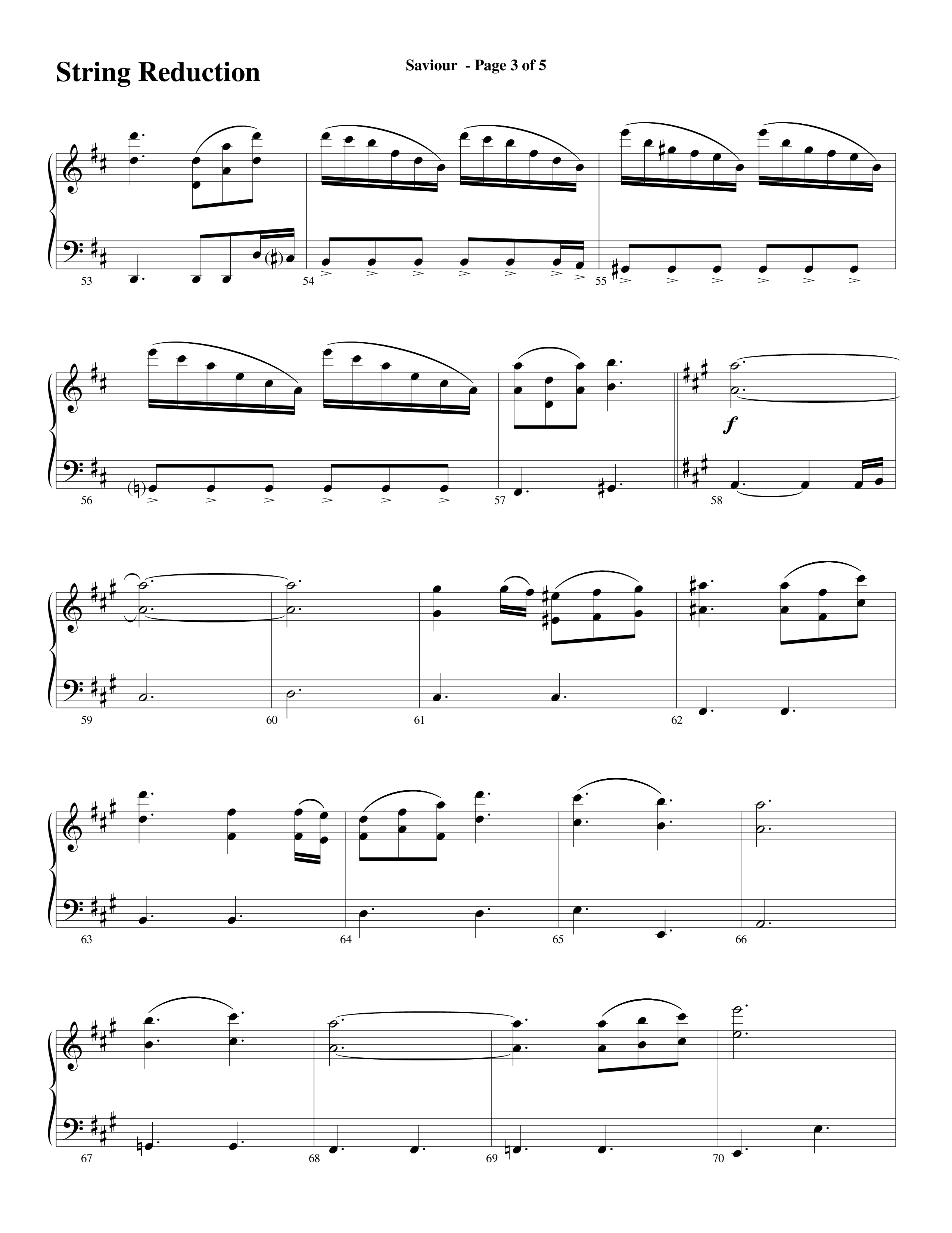 Saviour (Choral Anthem SATB) String Reduction (Word Music Choral / Arr. Daniel Semsen)