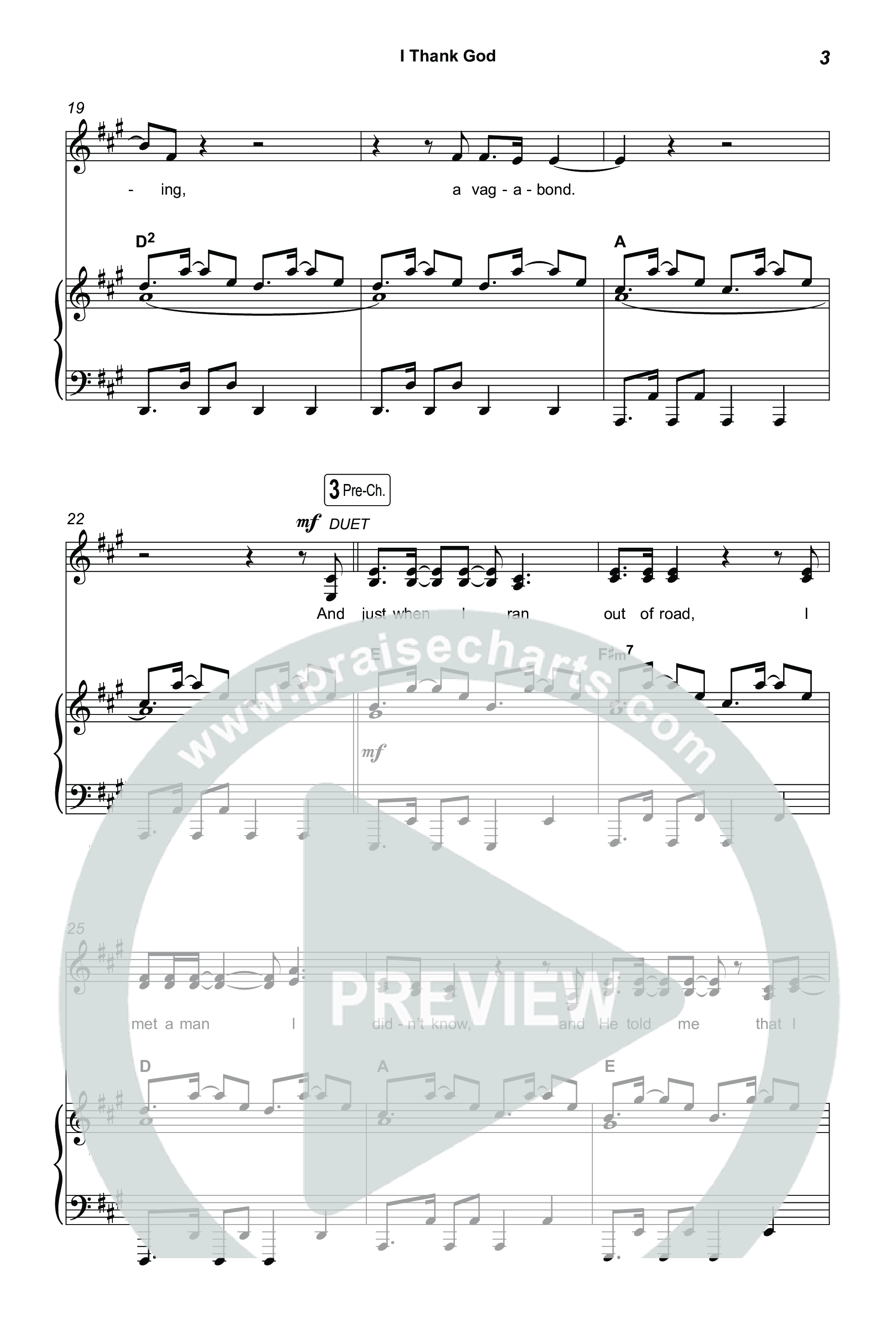 I Thank God (Choral/SATB) Octavo (SATB & Pno) (Travis Cottrell / Brooke Voland / Arr. Mason Brown)