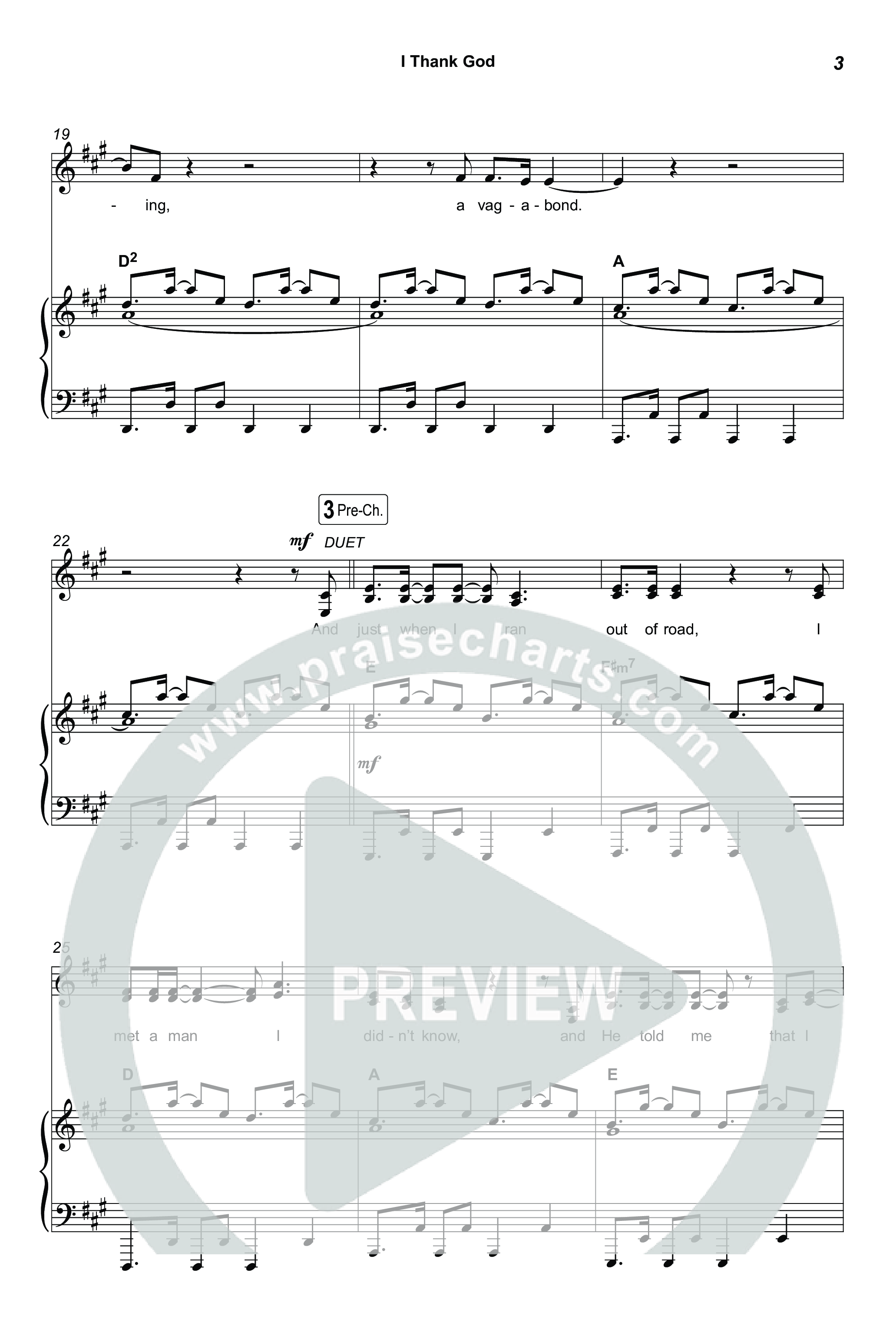 I Thank God (Choral/SATB) Octavo (SATB & Pno) (Travis Cottrell / Brooke Voland / Arr. Mason Brown)