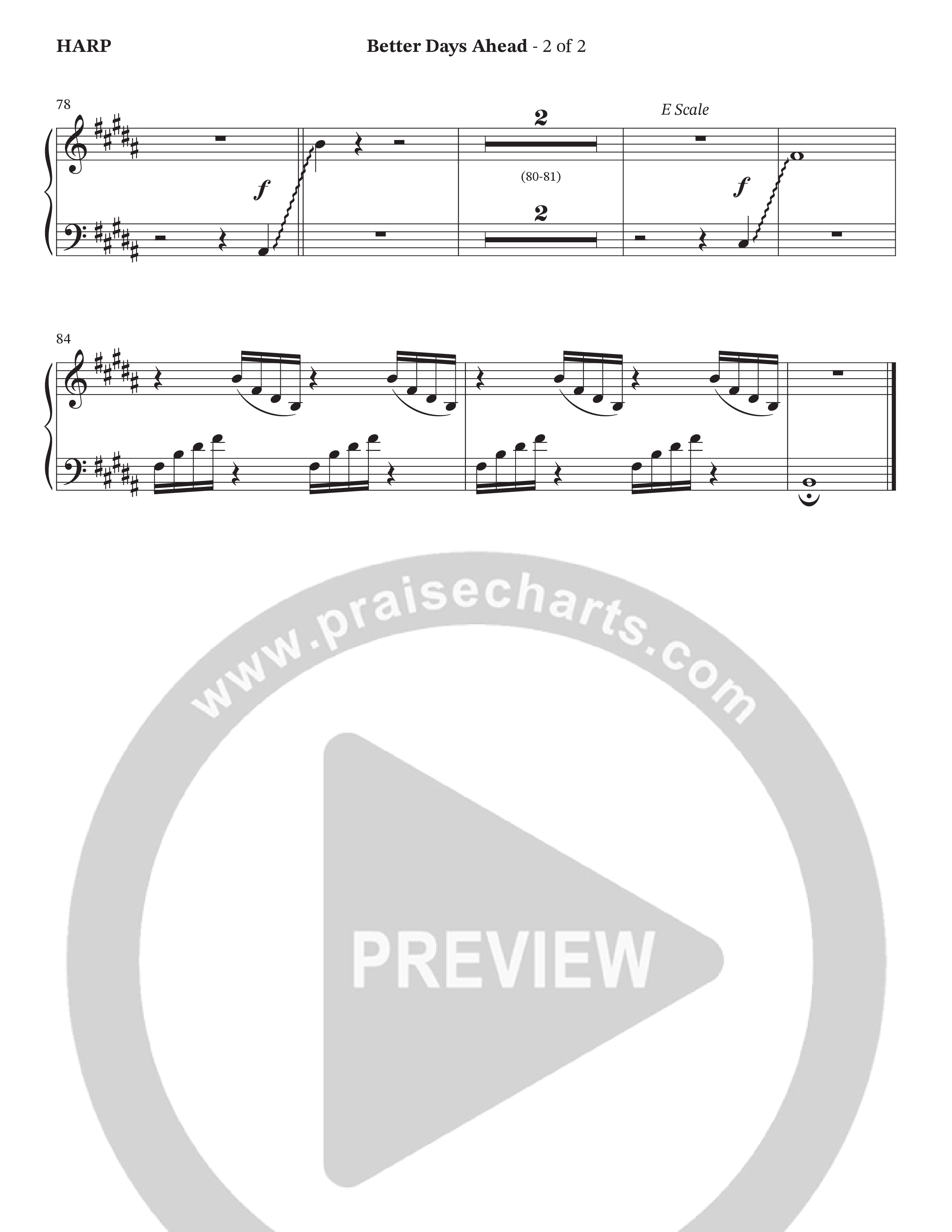 Better Days Ahead (Choral Anthem SATB) Harp (The Browns / Houston's First Worship / Arr. Jeff Bumgardner / Orch. Wayne Haun)