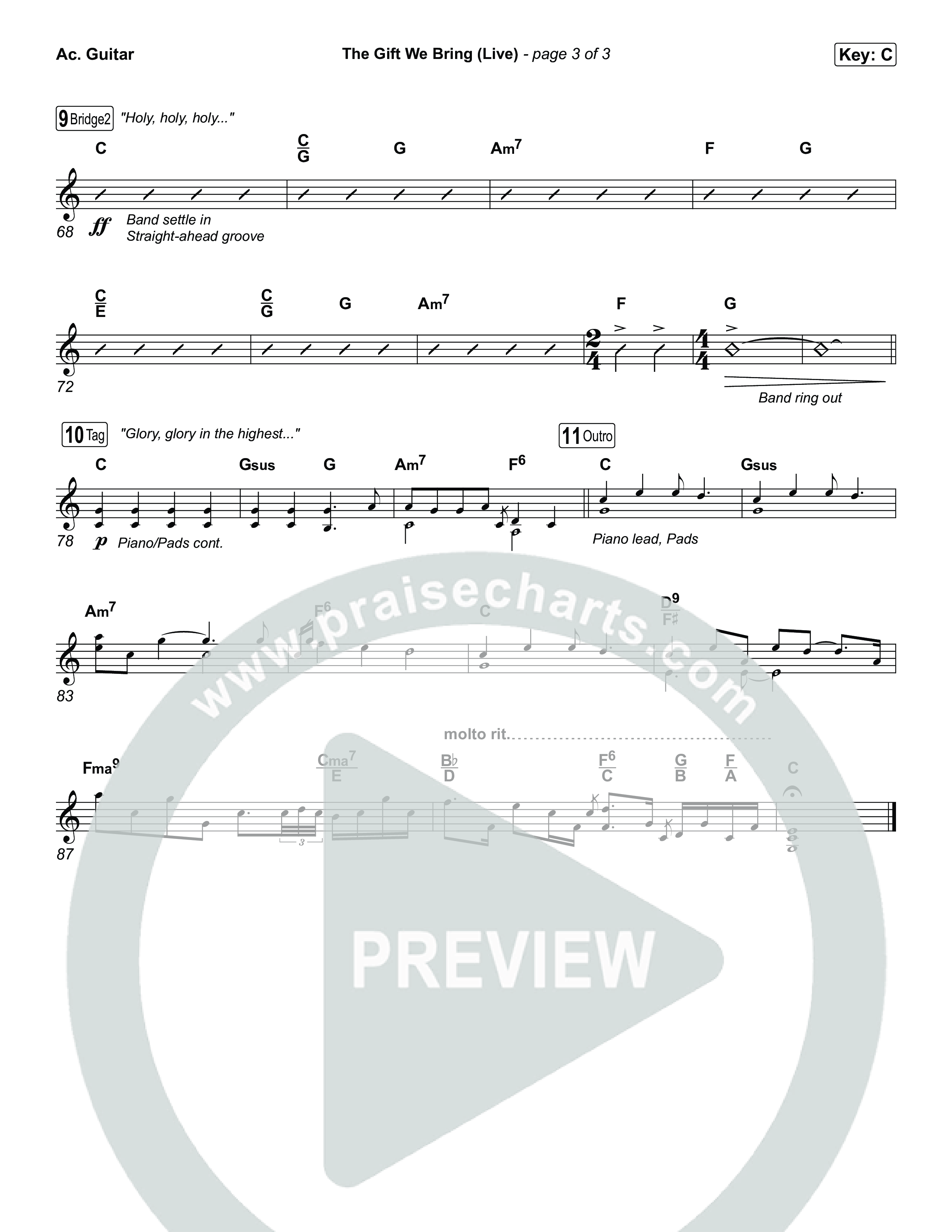 The Gift We Bring (Live) Acoustic Guitar (The Belonging Co / Andrew Holt)