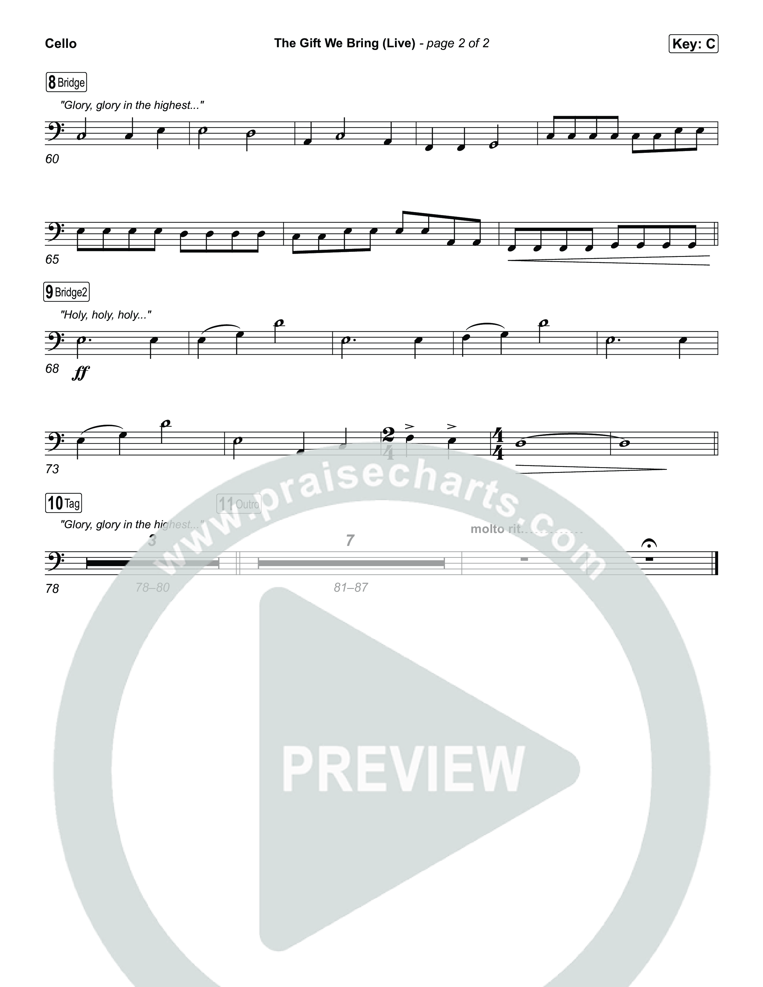 The Gift We Bring (Live) Cello (The Belonging Co / Andrew Holt)