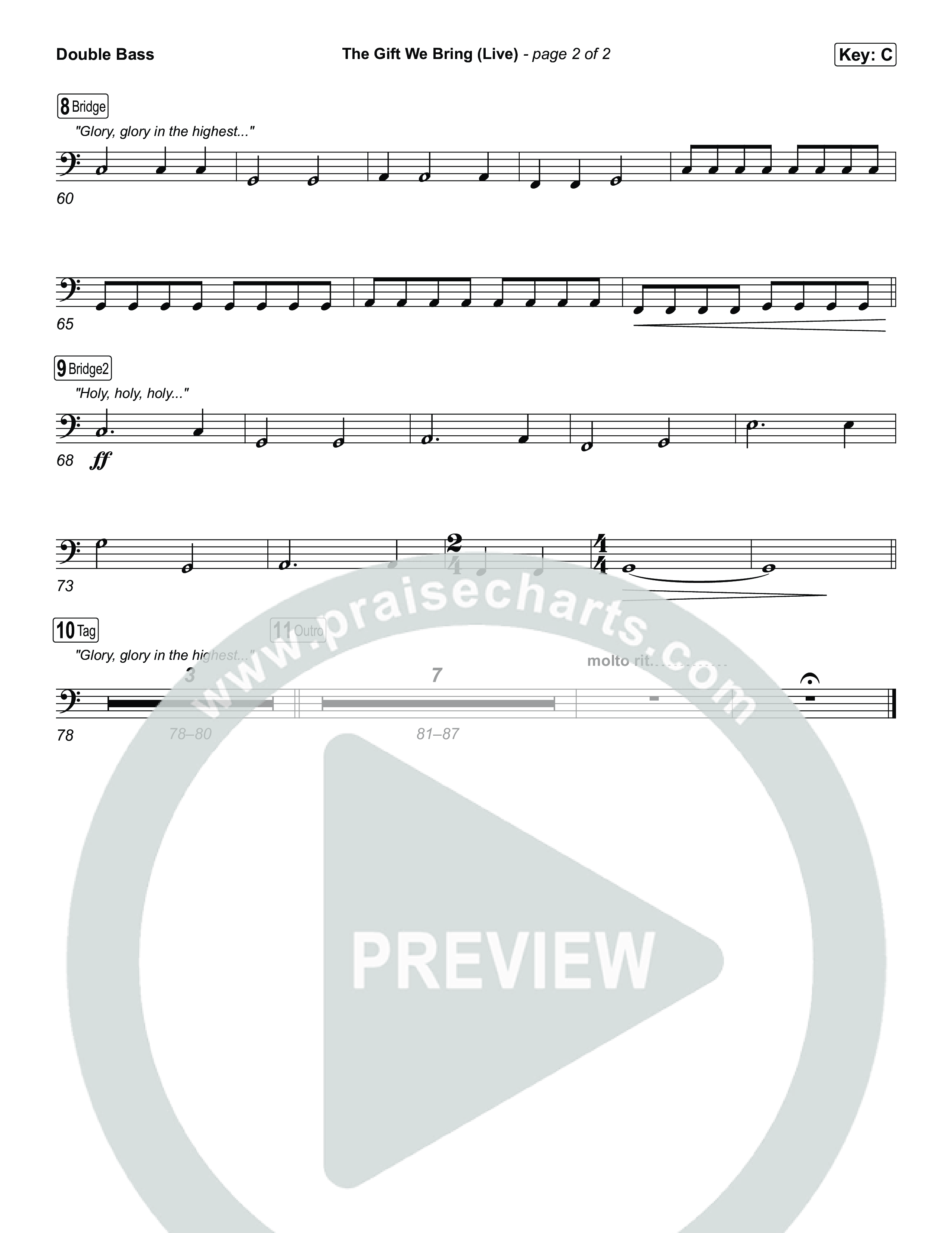 The Gift We Bring (Live) String Bass (The Belonging Co / Andrew Holt)