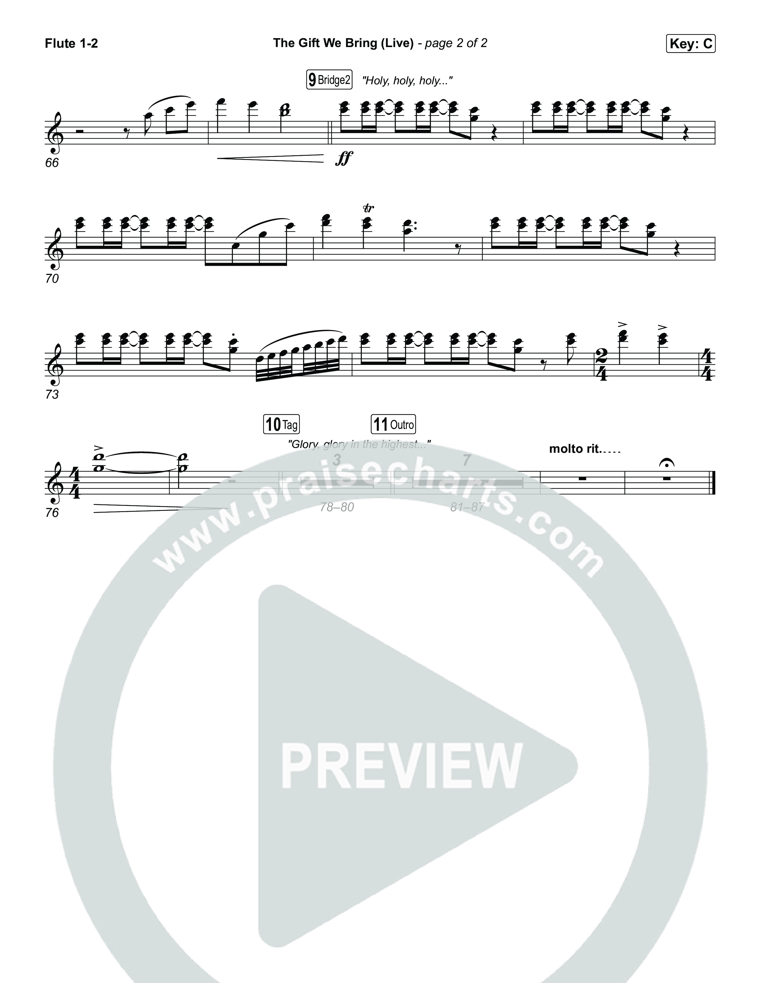 The Gift We Bring (Live) Flute 1,2 (The Belonging Co / Andrew Holt)