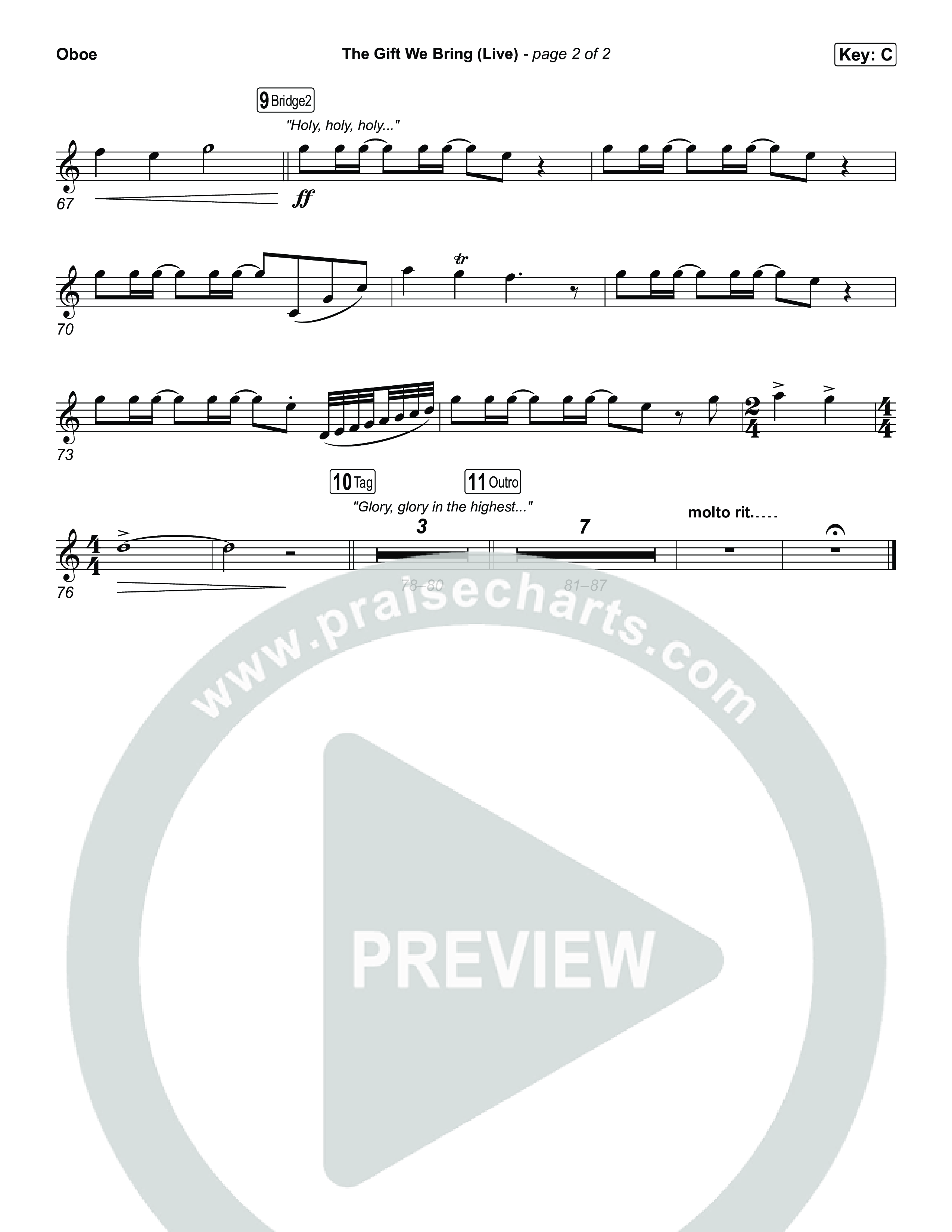 The Gift We Bring (Live) Oboe (The Belonging Co / Andrew Holt)