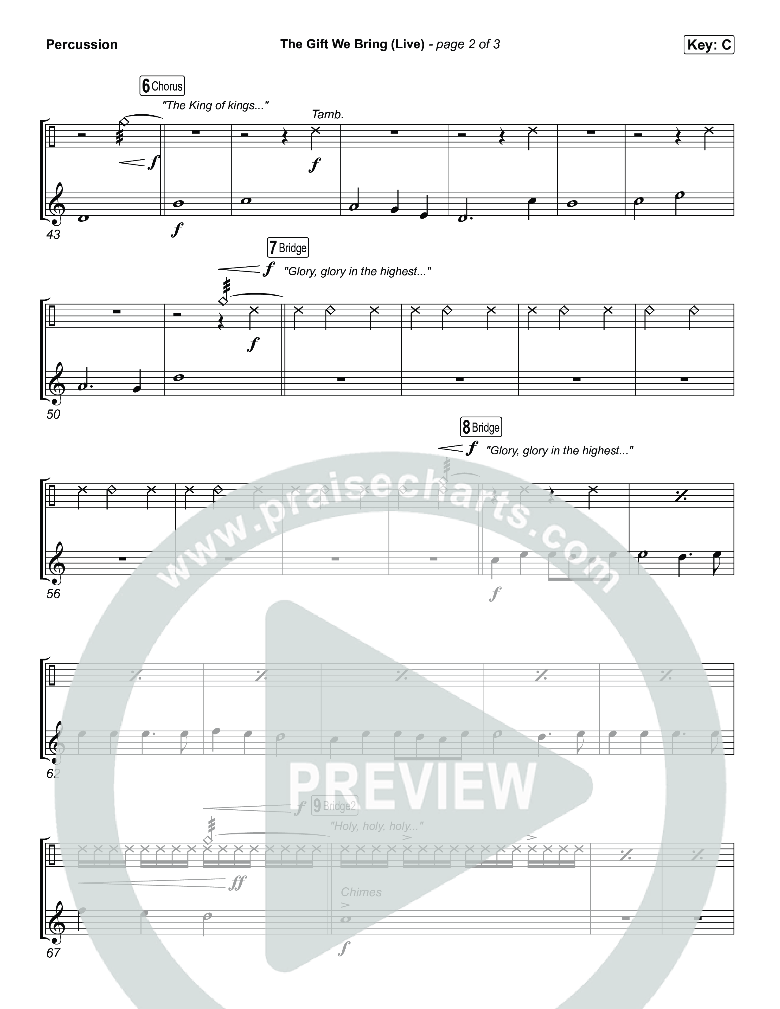 The Gift We Bring (Live) Percussion (The Belonging Co / Andrew Holt)